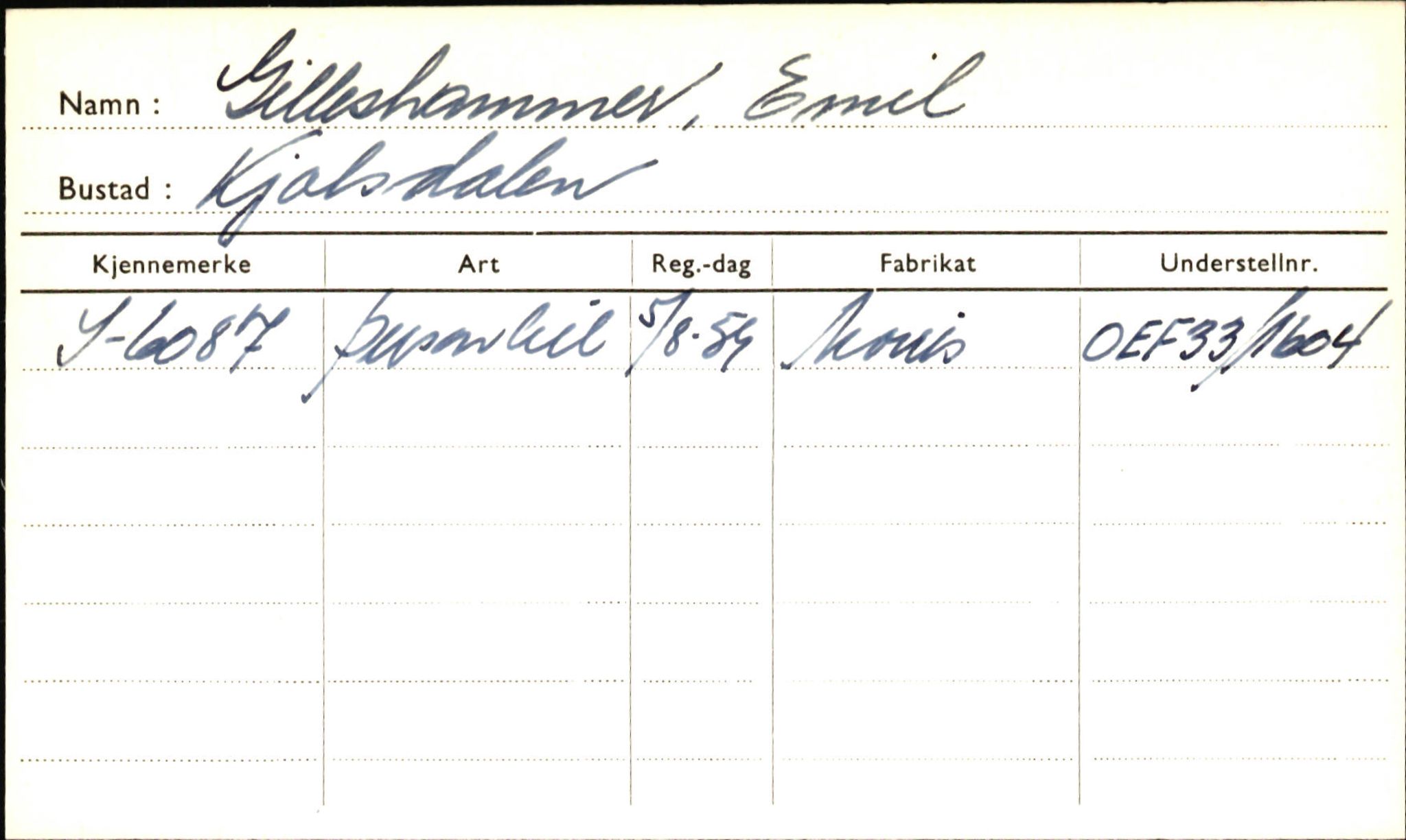 Statens vegvesen, Sogn og Fjordane vegkontor, AV/SAB-A-5301/4/F/L0001D: Eigarregister Fjordane til 1.6.1961, 1930-1961, p. 334