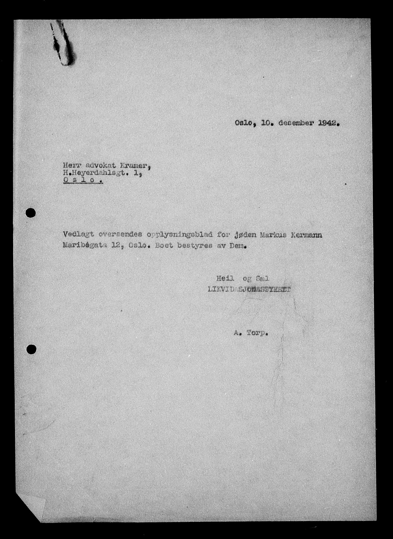Justisdepartementet, Tilbakeføringskontoret for inndratte formuer, AV/RA-S-1564/H/Hc/Hcc/L0951: --, 1945-1947, p. 14