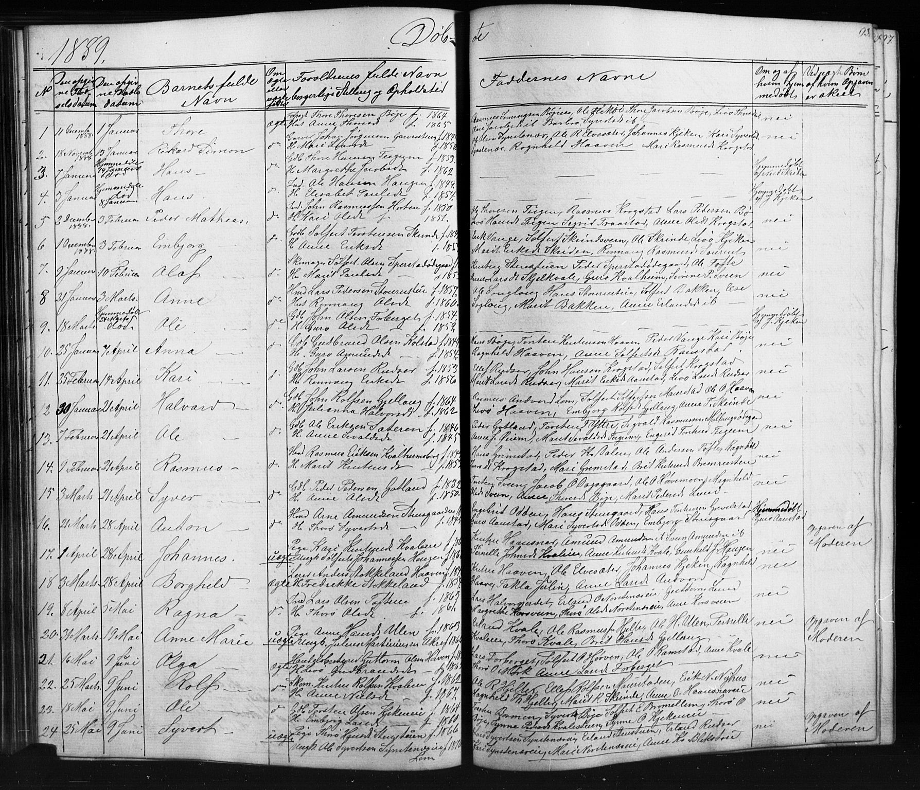 Skjåk prestekontor, SAH/PREST-072/H/Ha/Hab/L0001: Parish register (copy) no. 1, 1865-1893, p. 93