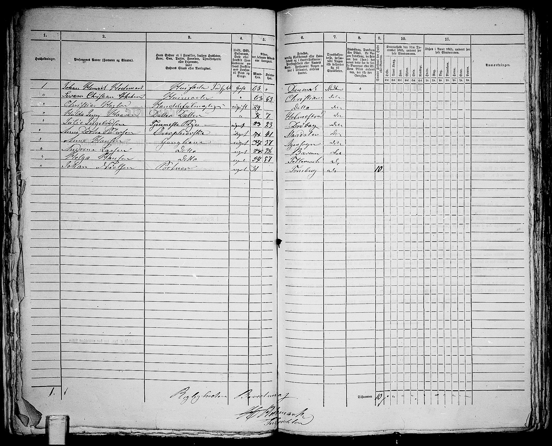 RA, 1865 census for Kristiania, 1865, p. 1553