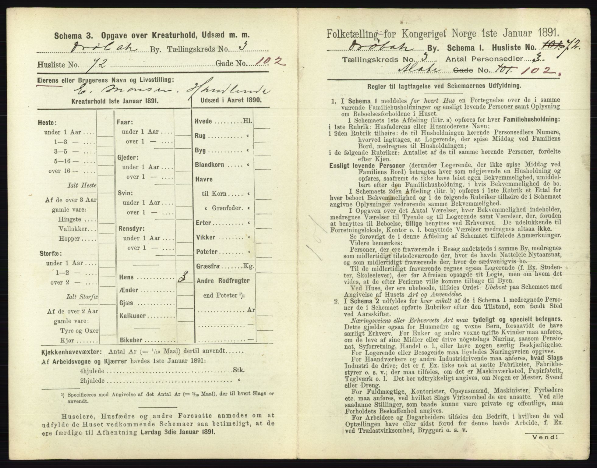 RA, 1891 census for 0203 Drøbak, 1891, p. 465