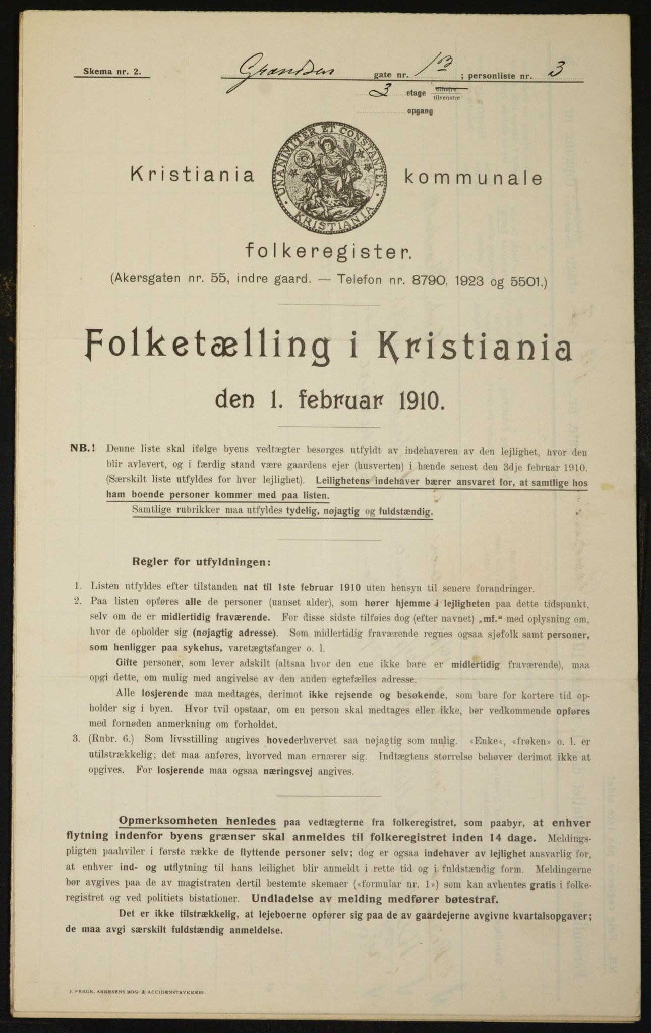 OBA, Municipal Census 1910 for Kristiania, 1910, p. 28228