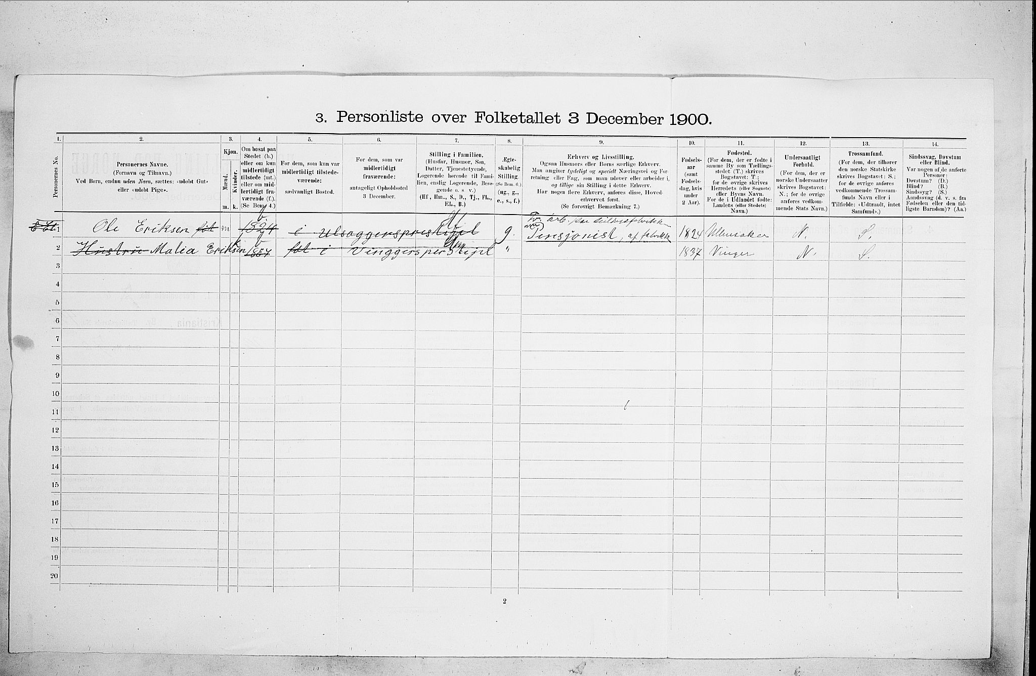 SAO, 1900 census for Kristiania, 1900, p. 36330