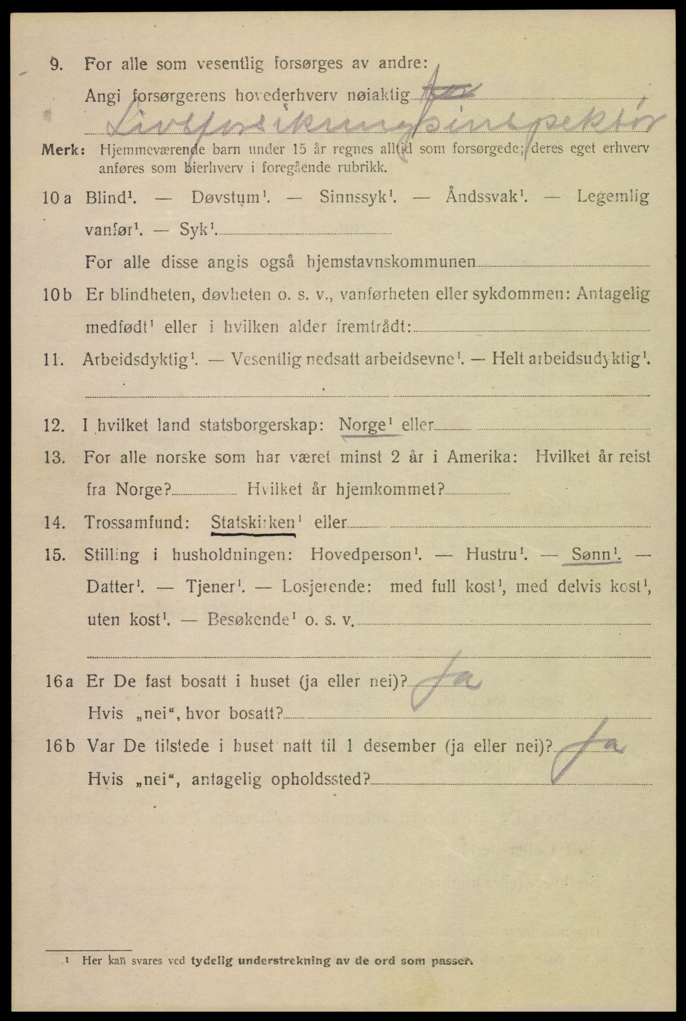 SAK, 1920 census for Kristiansand, 1920, p. 22888