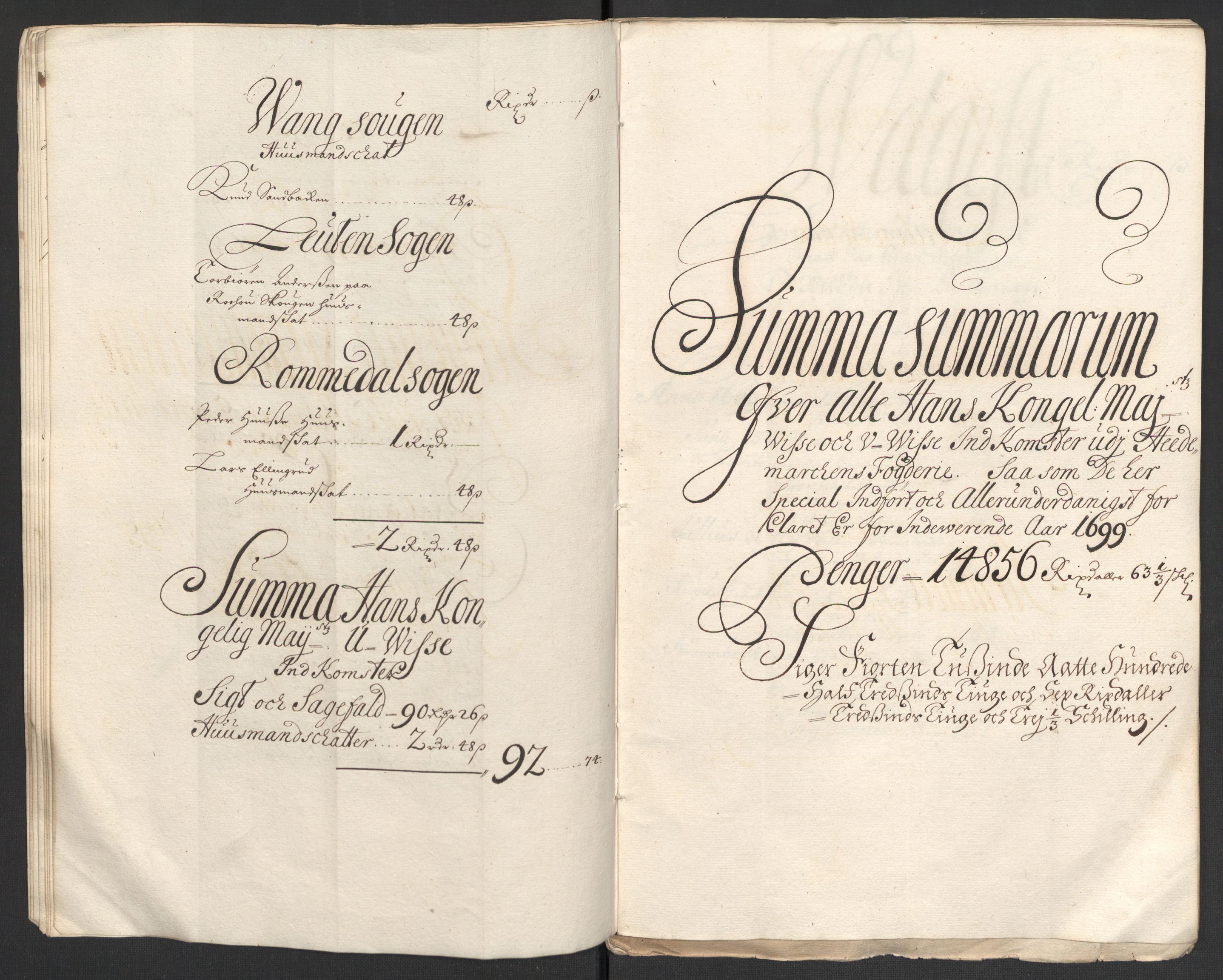 Rentekammeret inntil 1814, Reviderte regnskaper, Fogderegnskap, AV/RA-EA-4092/R16/L1038: Fogderegnskap Hedmark, 1699, p. 11