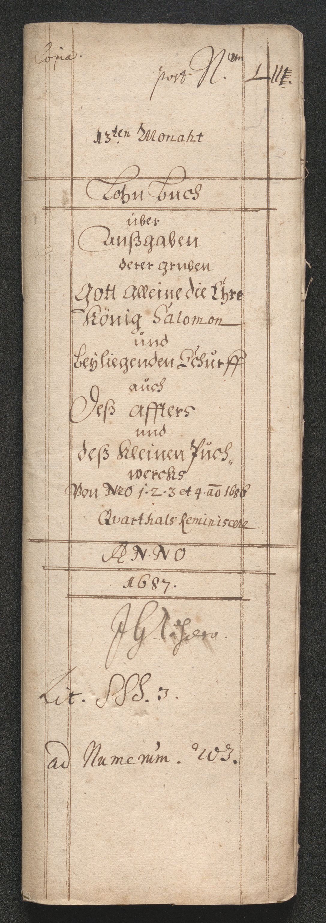Kongsberg Sølvverk 1623-1816, SAKO/EA-3135/001/D/Dc/Dcd/L0066: Utgiftsregnskap for gruver m.m., 1687-1694, p. 188