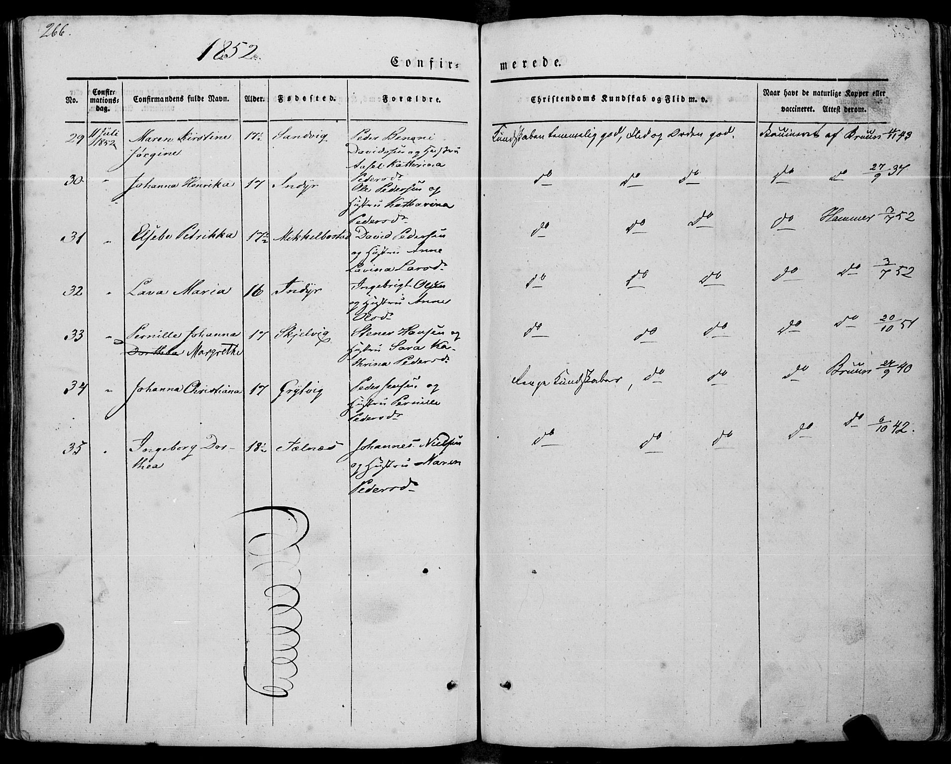 Ministerialprotokoller, klokkerbøker og fødselsregistre - Nordland, AV/SAT-A-1459/805/L0097: Parish register (official) no. 805A04, 1837-1861, p. 266