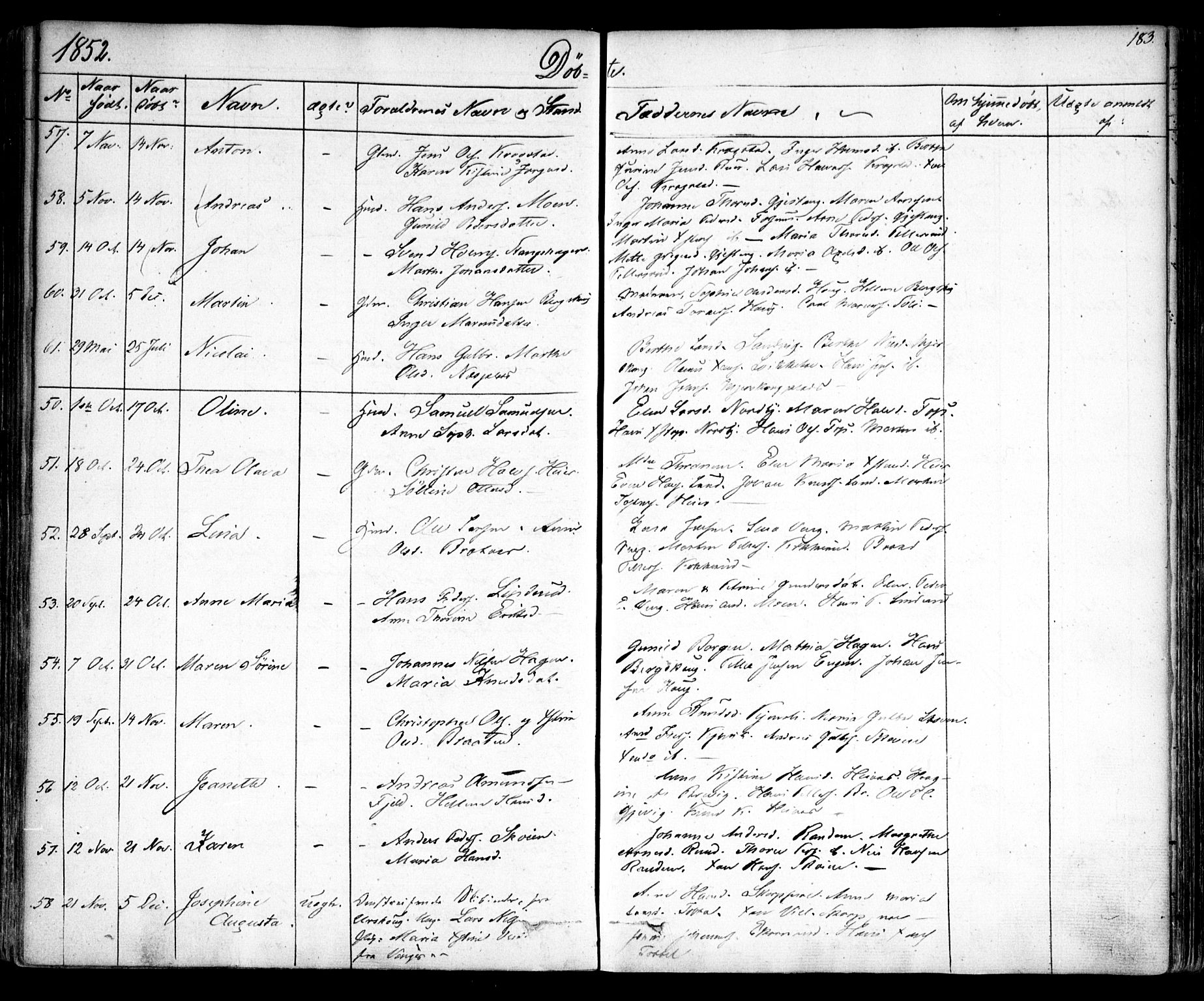 Enebakk prestekontor Kirkebøker, AV/SAO-A-10171c/F/Fa/L0009: Parish register (official) no. I 9, 1832-1861, p. 183