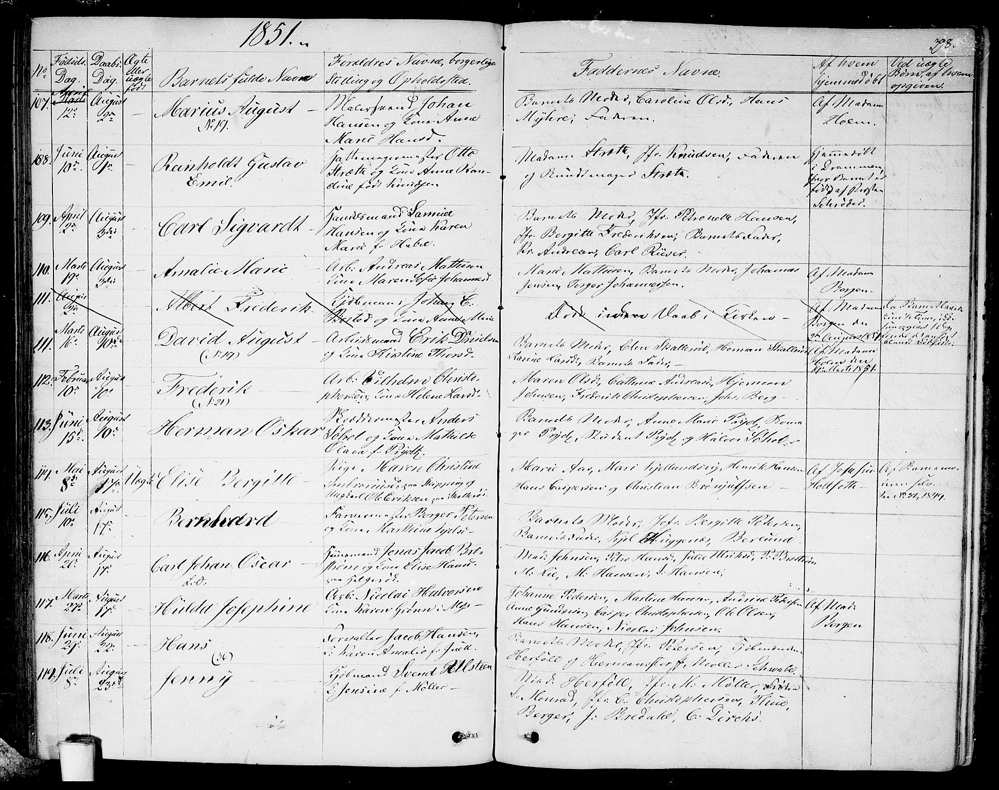 Moss prestekontor Kirkebøker, AV/SAO-A-2003/G/Ga/L0001: Parish register (copy) no. I 1, 1835-1851, p. 398