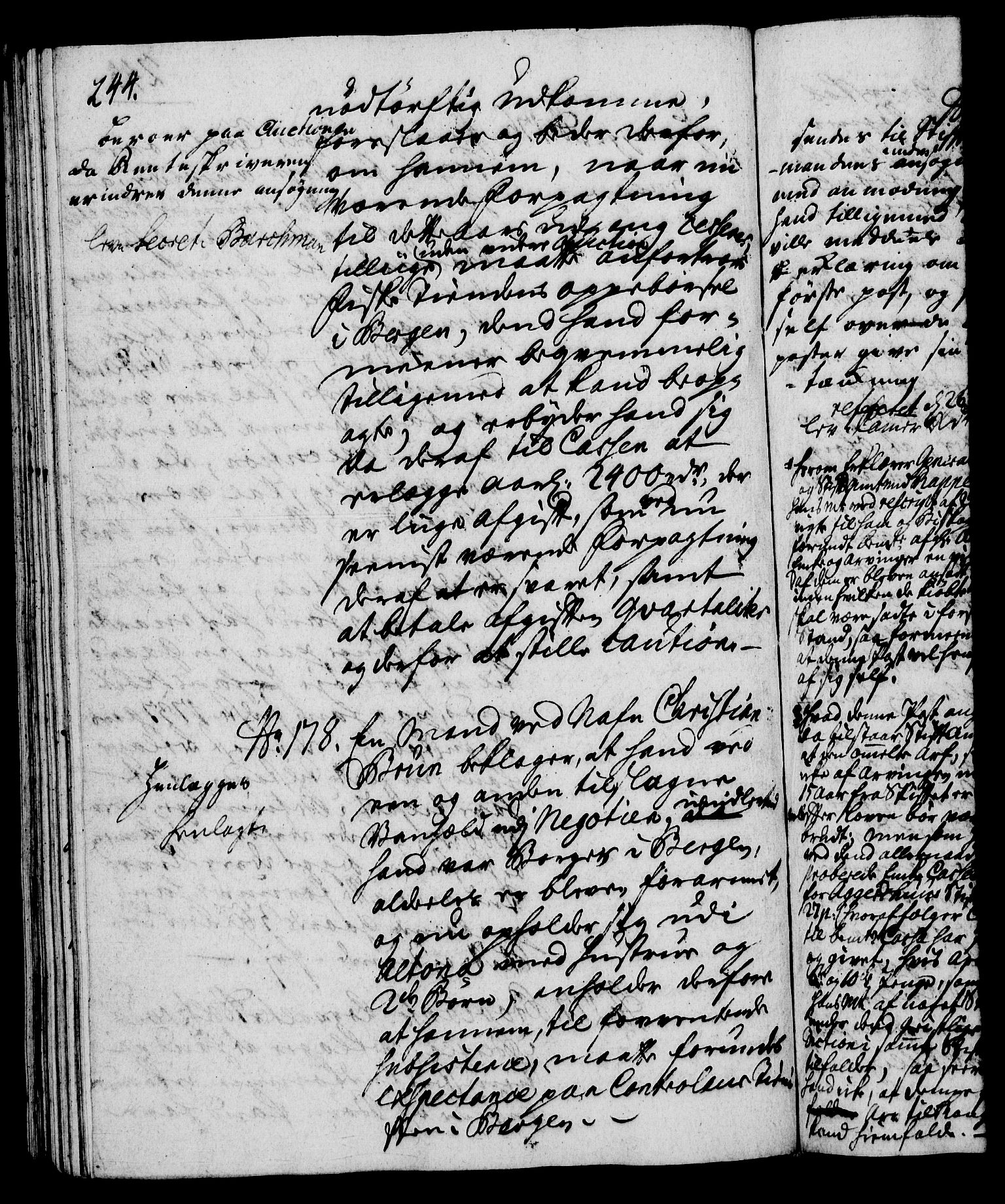 Rentekammeret, Kammerkanselliet, RA/EA-3111/G/Gh/Gha/L0022: Norsk ekstraktmemorialprotokoll (merket RK 53.67), 1739-1741, p. 244