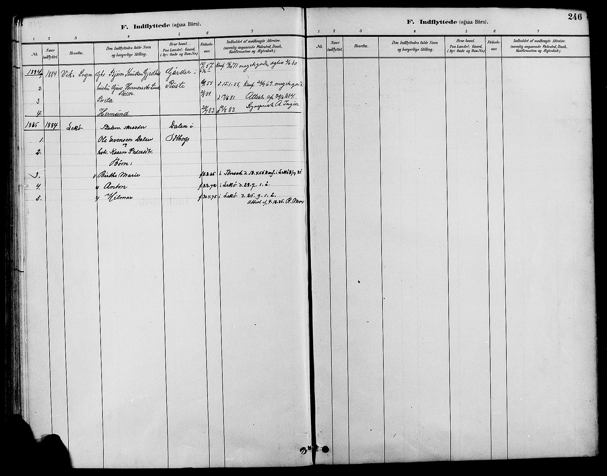 Nord-Fron prestekontor, SAH/PREST-080/H/Ha/Hab/L0004: Parish register (copy) no. 4, 1884-1914, p. 246