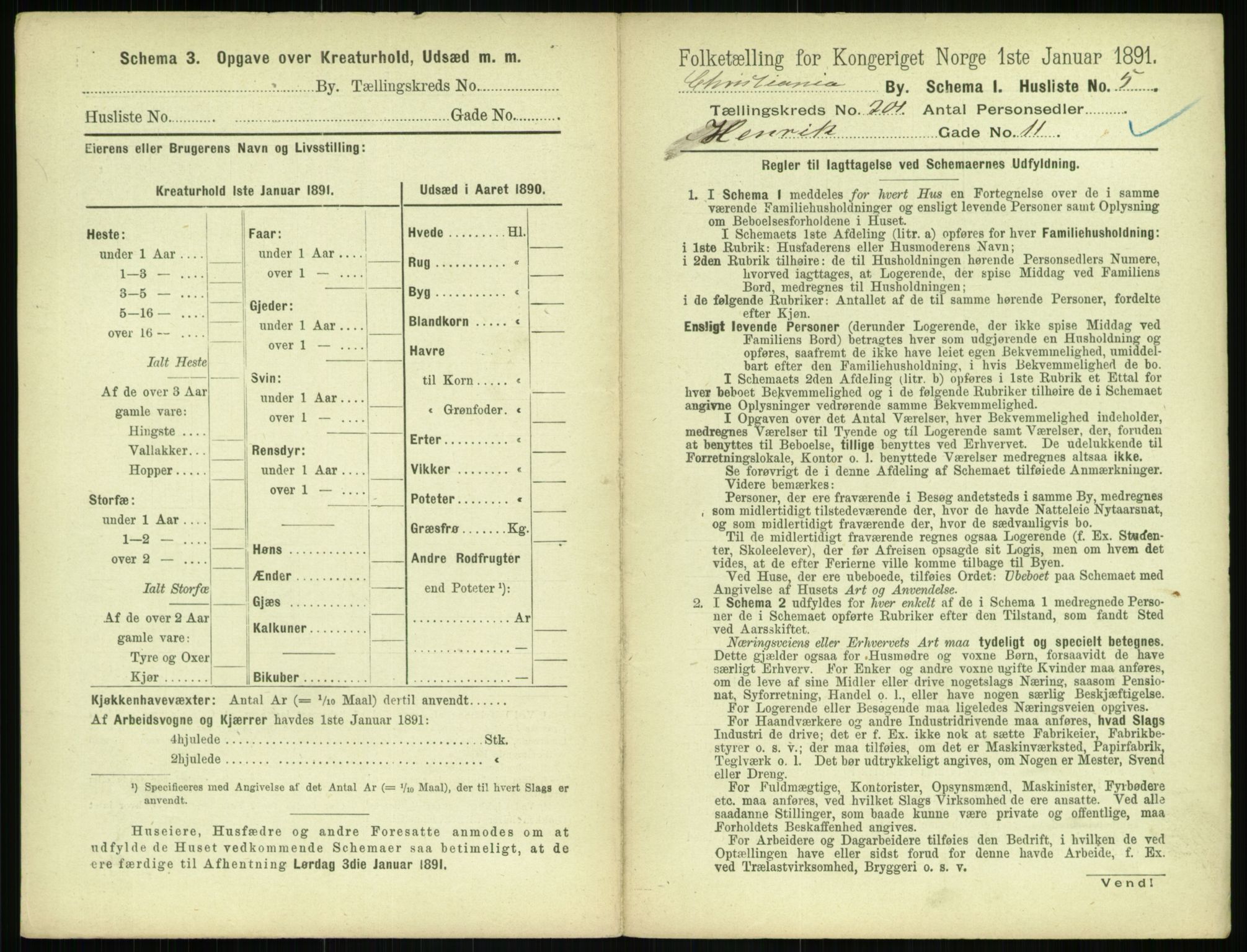 RA, 1891 census for 0301 Kristiania, 1891, p. 120886