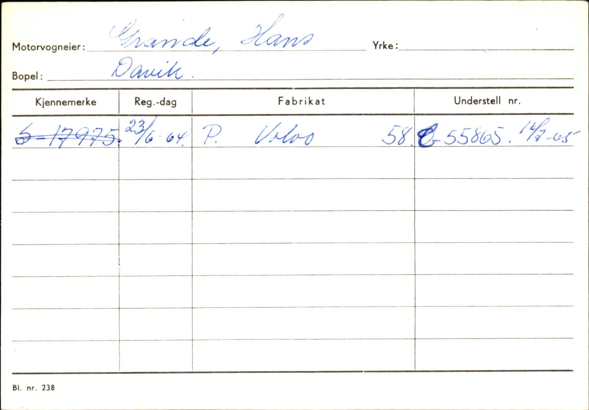 Statens vegvesen, Sogn og Fjordane vegkontor, AV/SAB-A-5301/4/F/L0133: Eigarregister Bremanger A-Å. Gaular A-H, 1945-1975, p. 543