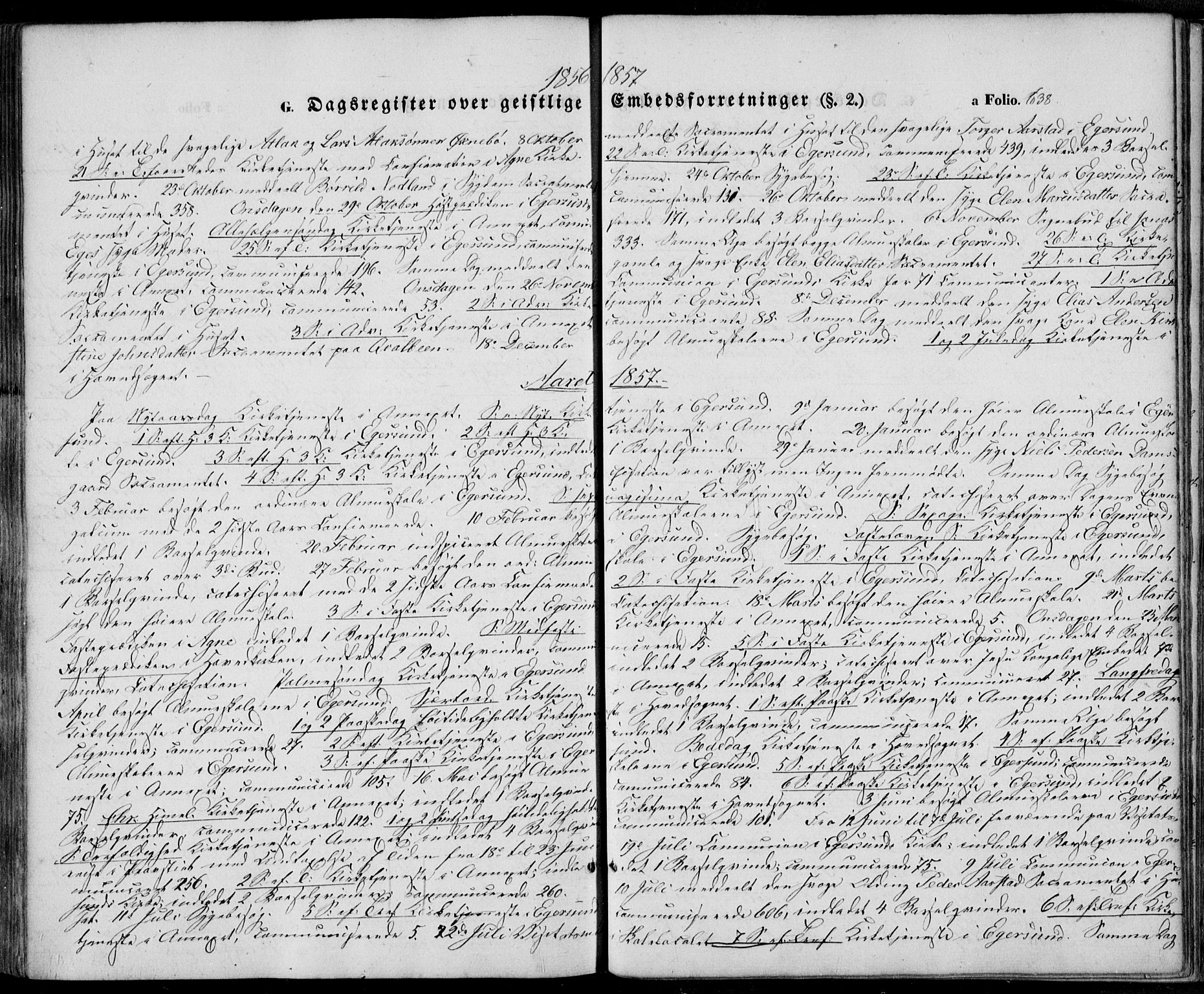 Eigersund sokneprestkontor, SAST/A-101807/S08/L0013: Parish register (official) no. A 12.2, 1850-1865, p. 638