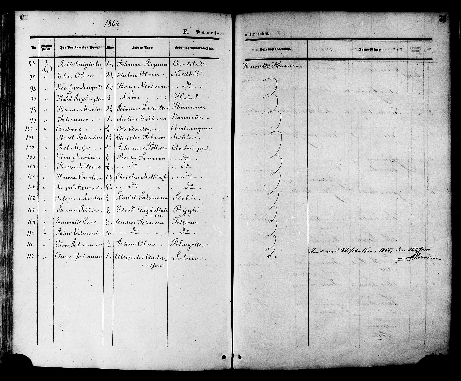 Ministerialprotokoller, klokkerbøker og fødselsregistre - Nord-Trøndelag, AV/SAT-A-1458/764/L0553: Parish register (official) no. 764A08, 1858-1880, p. 31