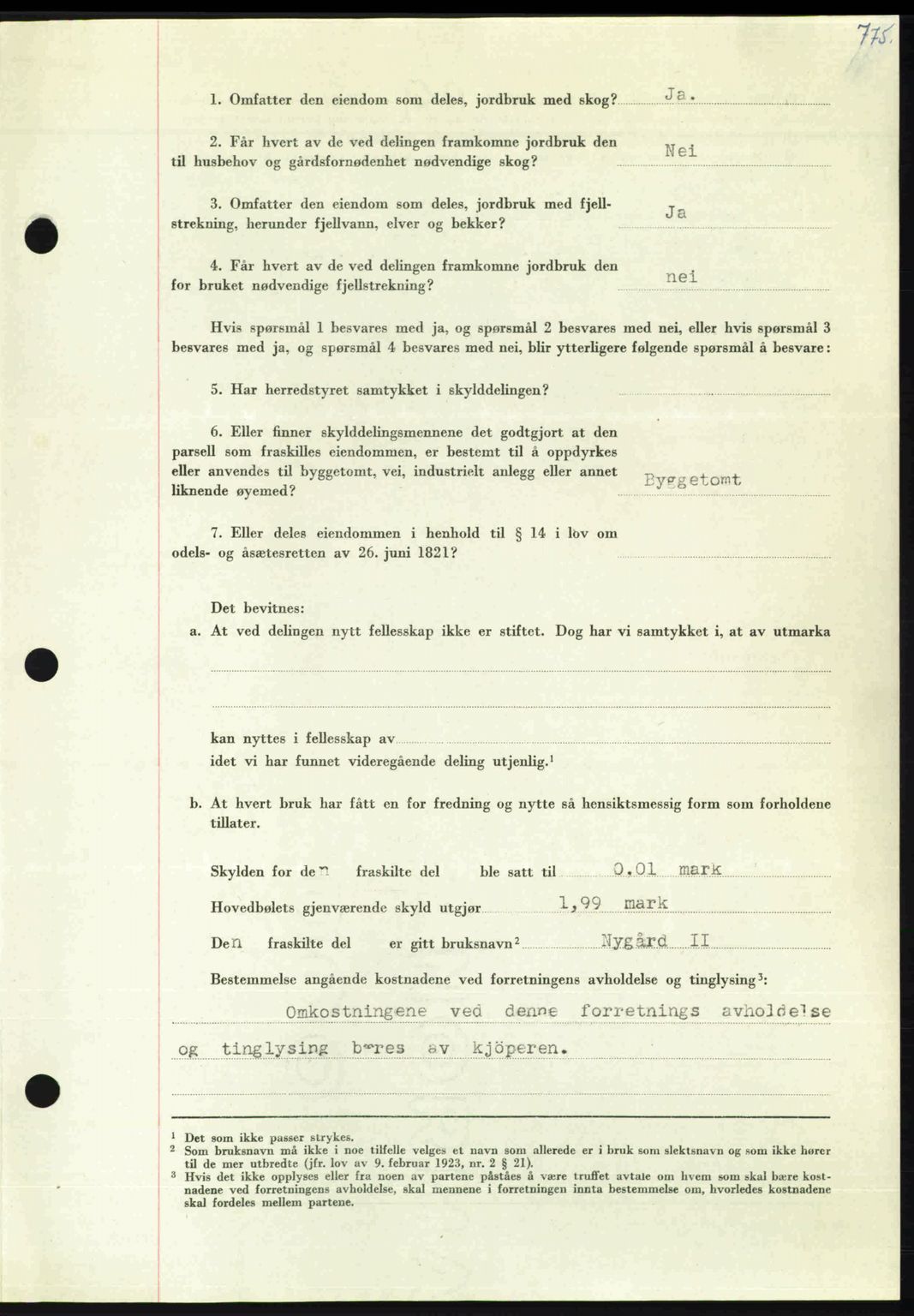 Nordmøre sorenskriveri, AV/SAT-A-4132/1/2/2Ca: Mortgage book no. A107, 1947-1948, Diary no: : 444/1948