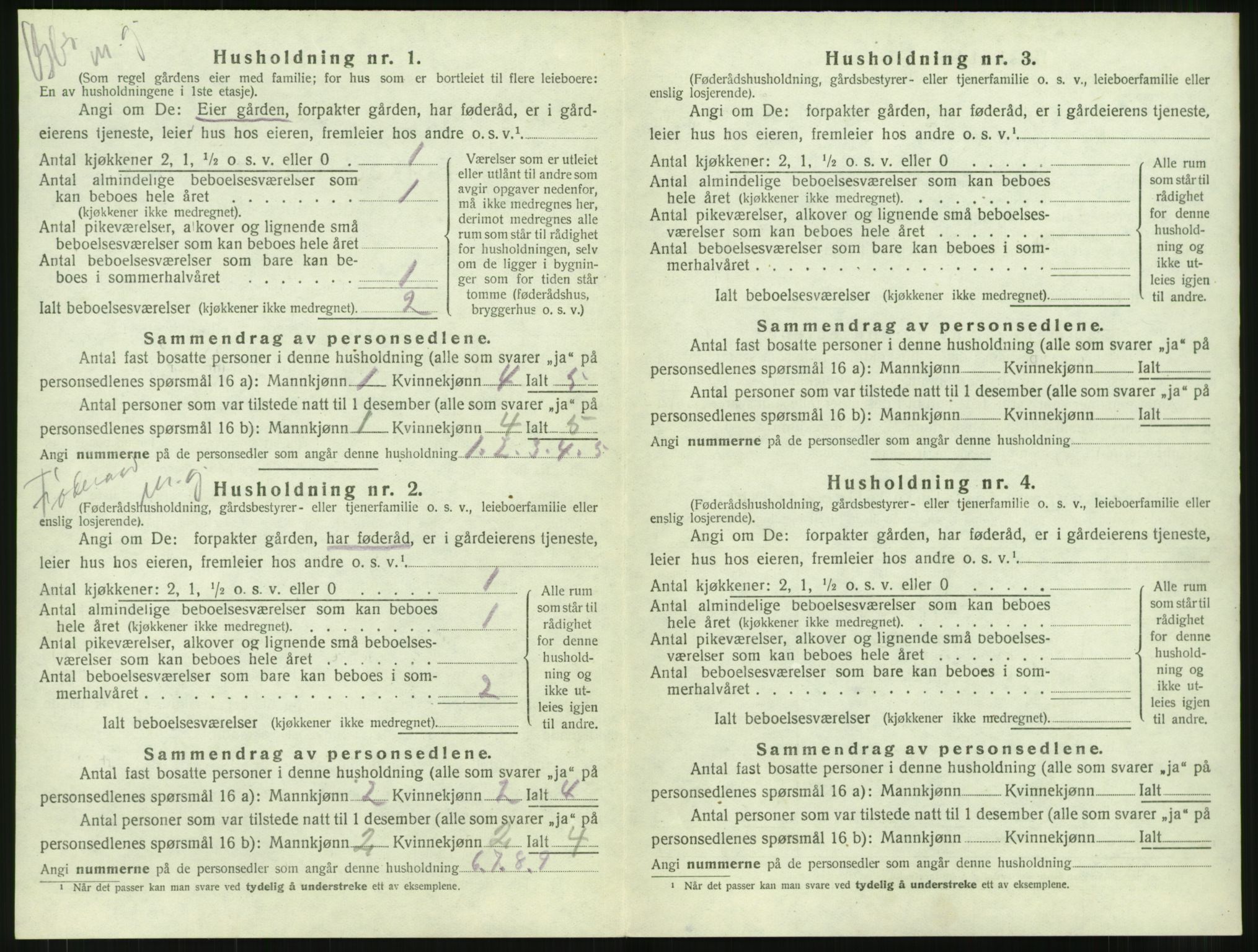 SAT, 1920 census for Borgund, 1920, p. 2193