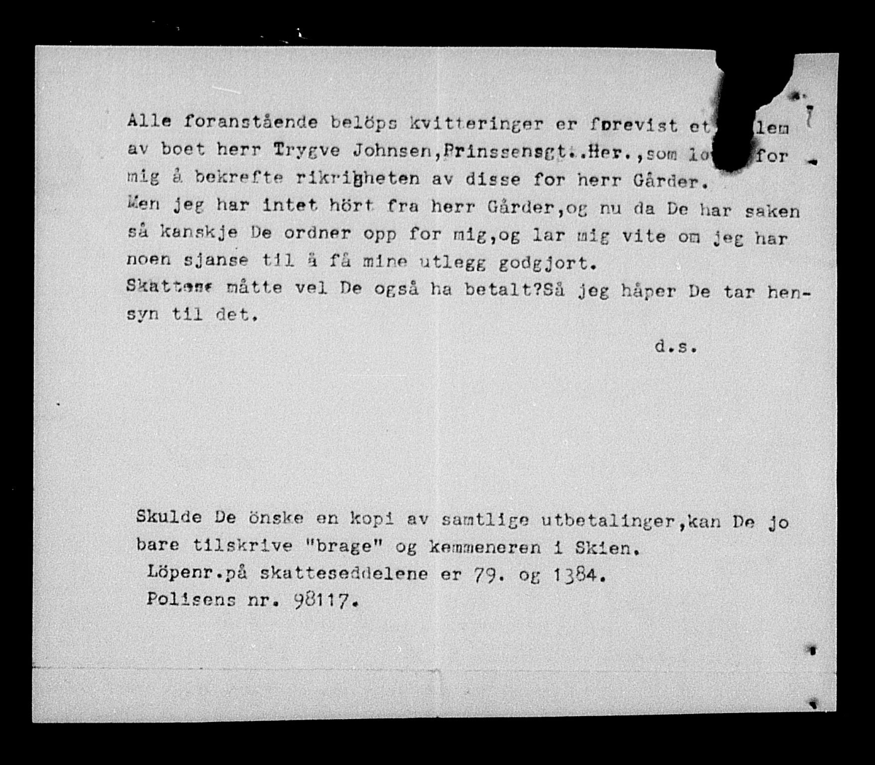 Justisdepartementet, Tilbakeføringskontoret for inndratte formuer, AV/RA-S-1564/H/Hc/Hcd/L0990: --, 1945-1947, p. 531