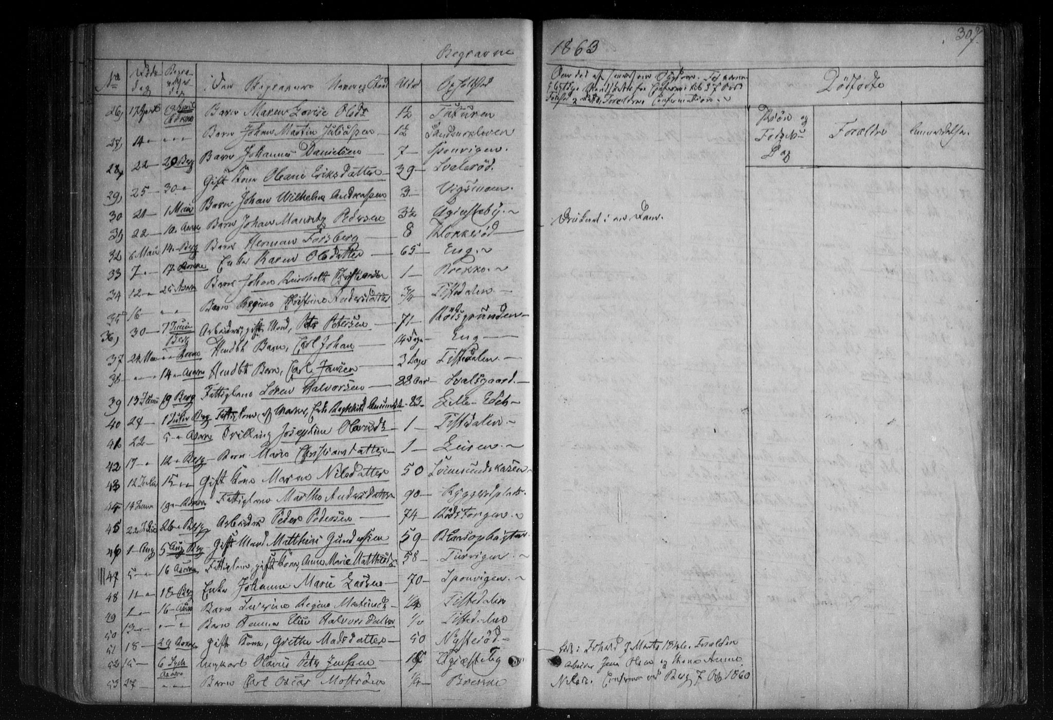 Berg prestekontor Kirkebøker, AV/SAO-A-10902/F/Fa/L0005: Parish register (official) no. I 5, 1861-1877, p. 307