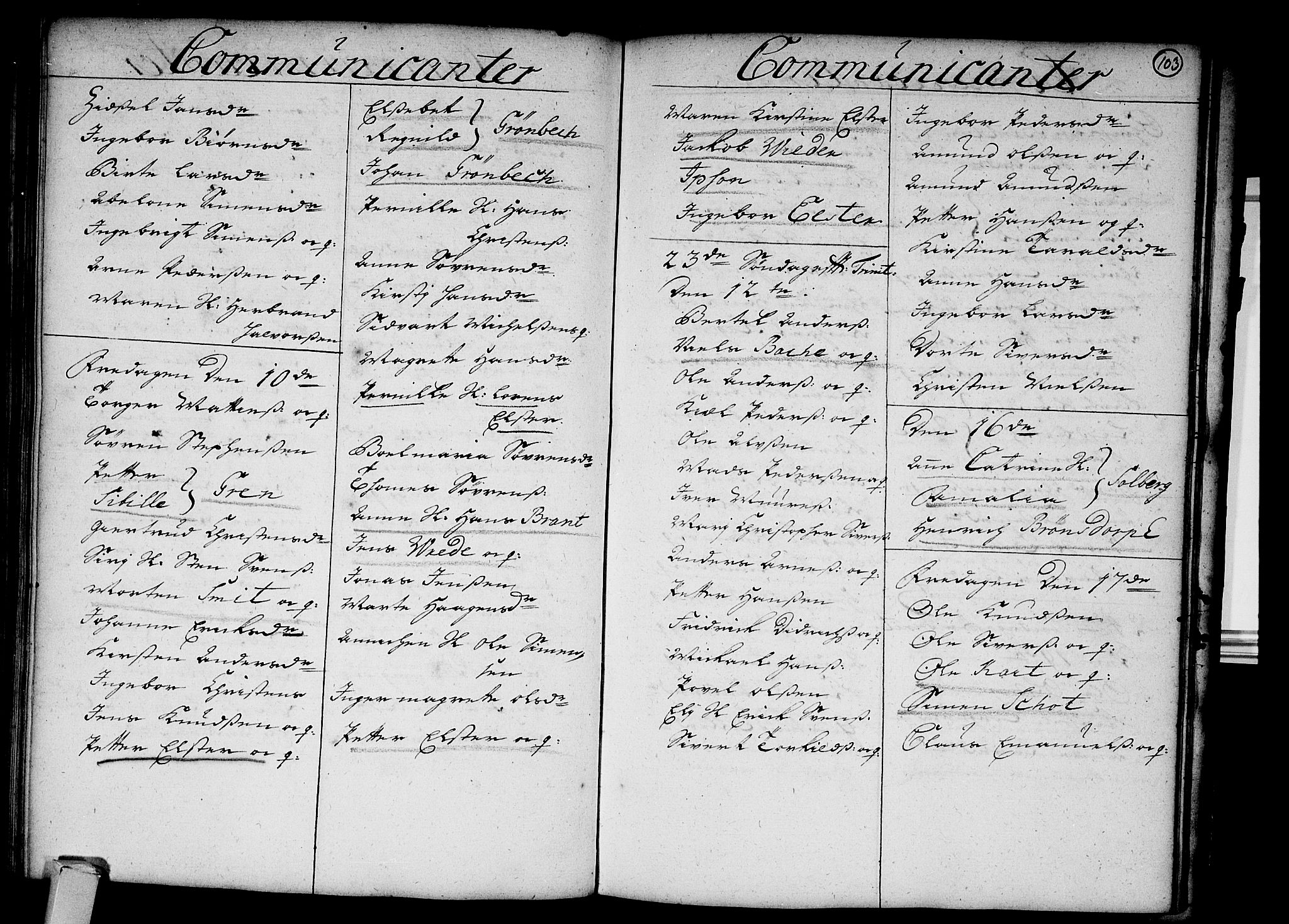 Strømsø kirkebøker, SAKO/A-246/F/Fa/L0003: Parish register (official) no. I 3, 1727-1731, p. 103