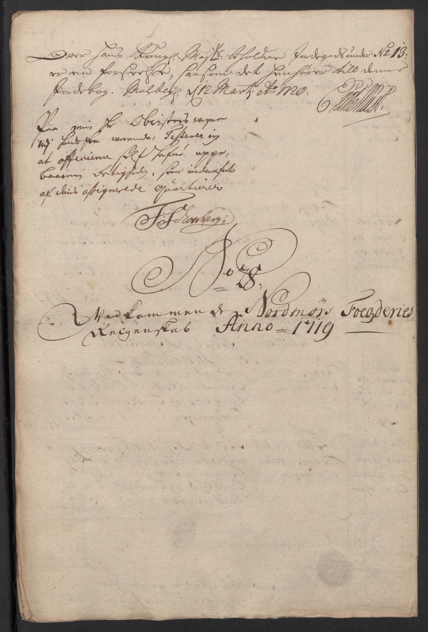 Rentekammeret inntil 1814, Reviderte regnskaper, Fogderegnskap, AV/RA-EA-4092/R56/L3752: Fogderegnskap Nordmøre, 1719, p. 200