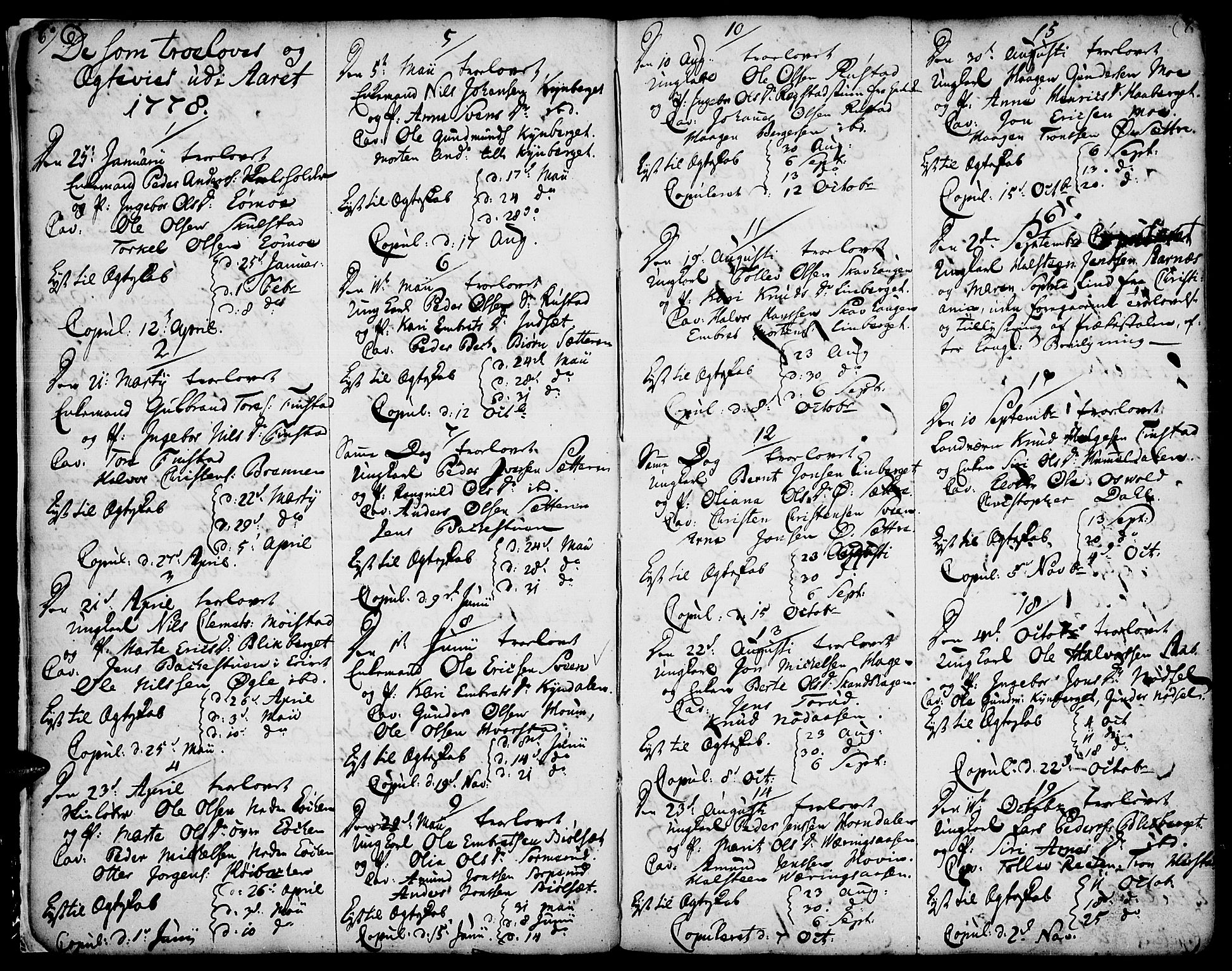 Elverum prestekontor, SAH/PREST-044/H/Ha/Haa/L0005: Parish register (official) no. 5, 1777-1793, p. 6-7