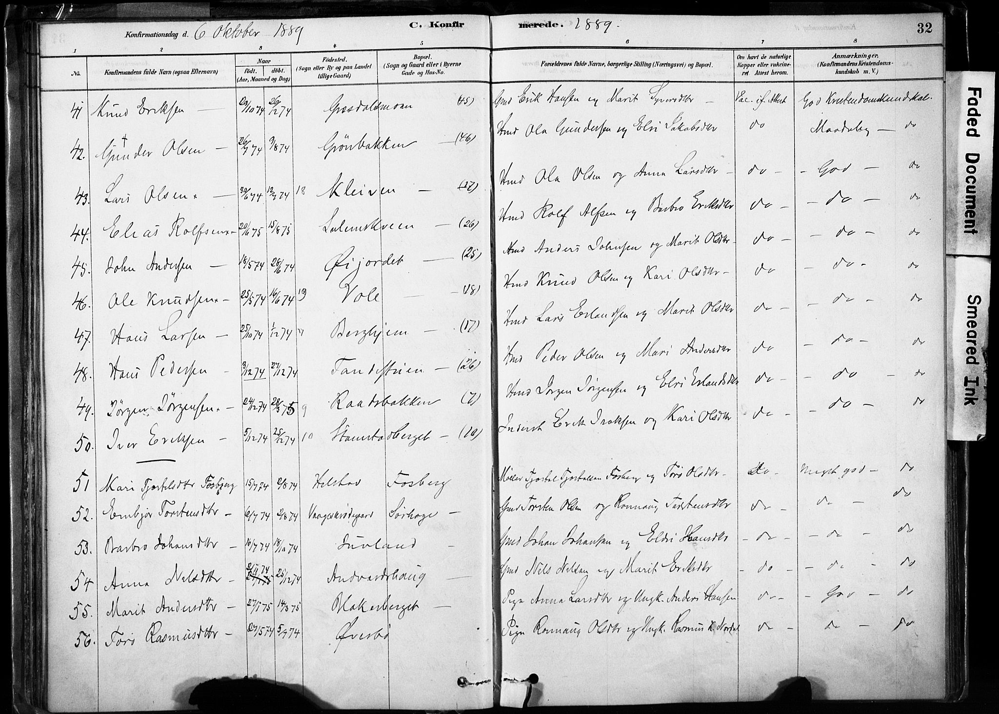 Lom prestekontor, AV/SAH-PREST-070/K/L0009: Parish register (official) no. 9, 1878-1907, p. 32