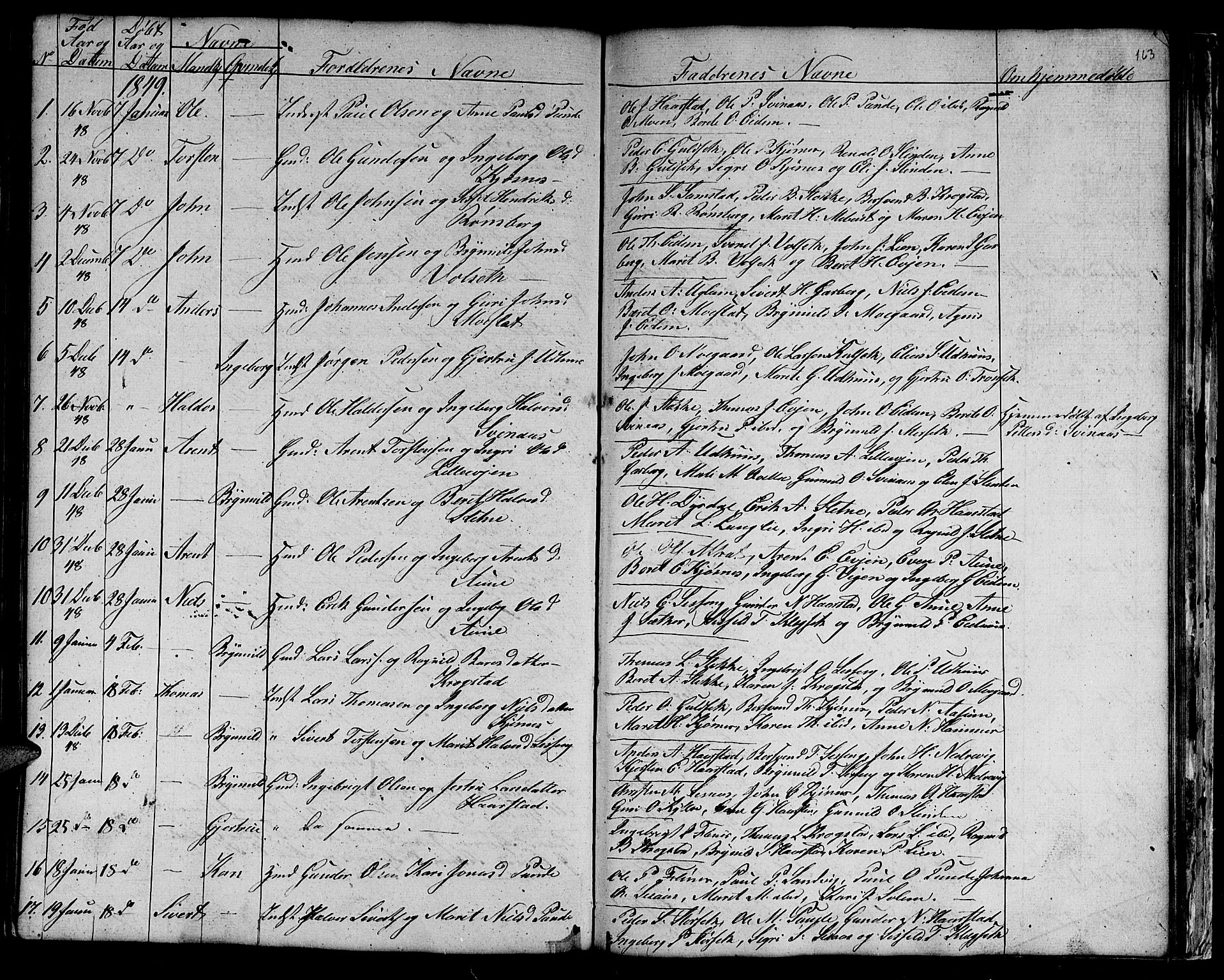 Ministerialprotokoller, klokkerbøker og fødselsregistre - Sør-Trøndelag, SAT/A-1456/695/L1154: Parish register (copy) no. 695C05, 1842-1858, p. 163