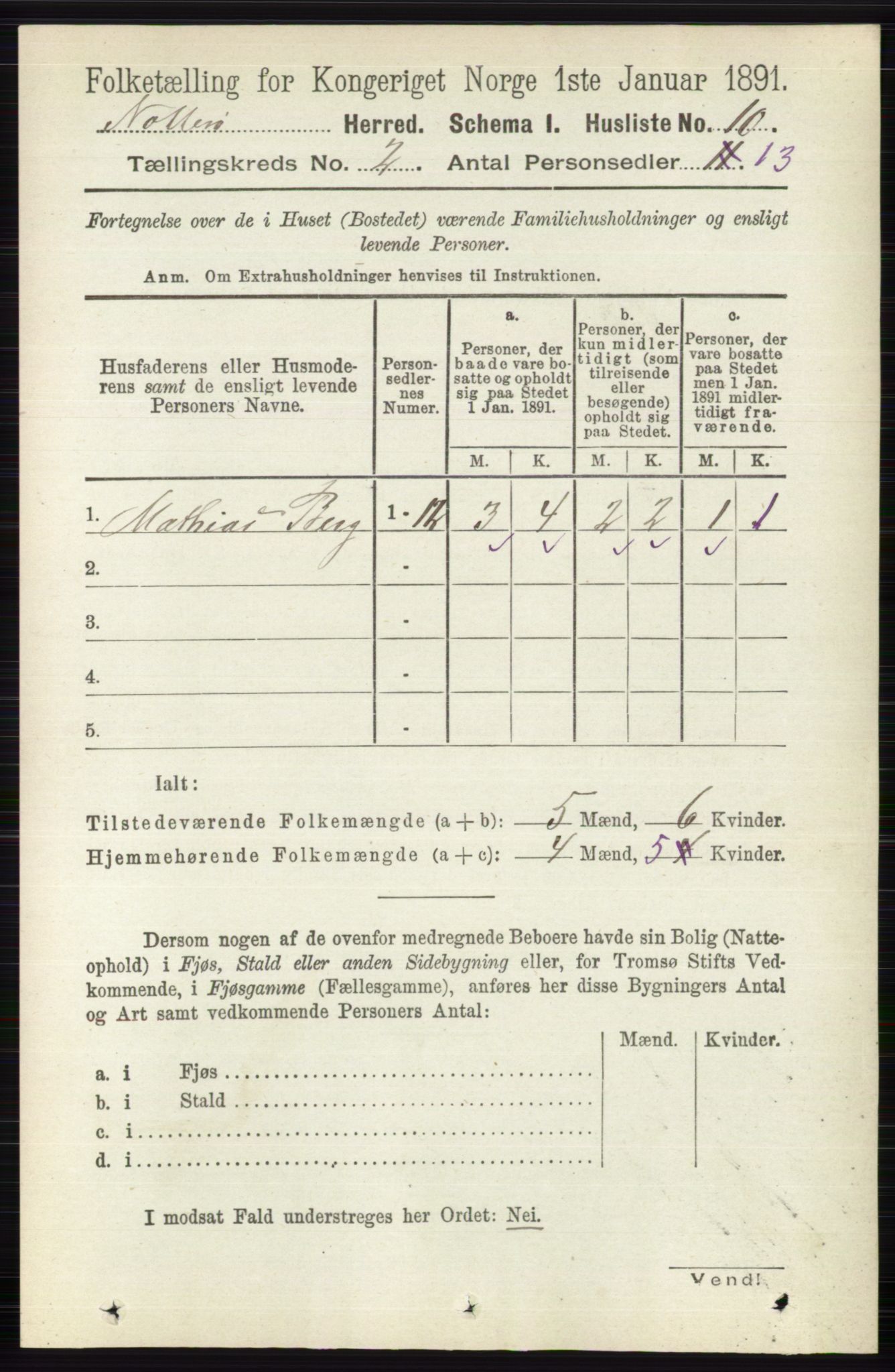 RA, 1891 census for 0722 Nøtterøy, 1891, p. 749