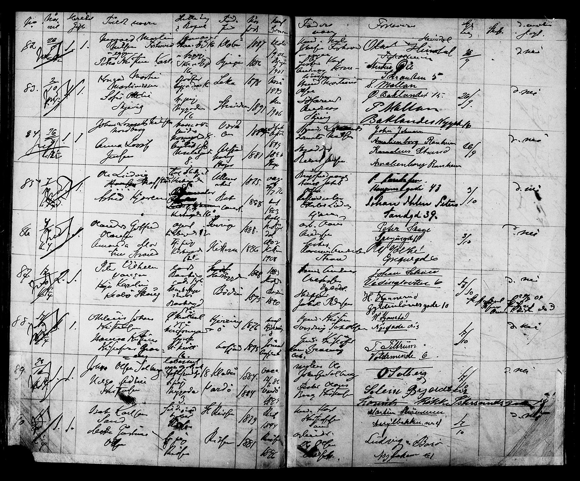 Ministerialprotokoller, klokkerbøker og fødselsregistre - Sør-Trøndelag, AV/SAT-A-1456/604/L0193: Banns register no. 604A14, 1906-1912