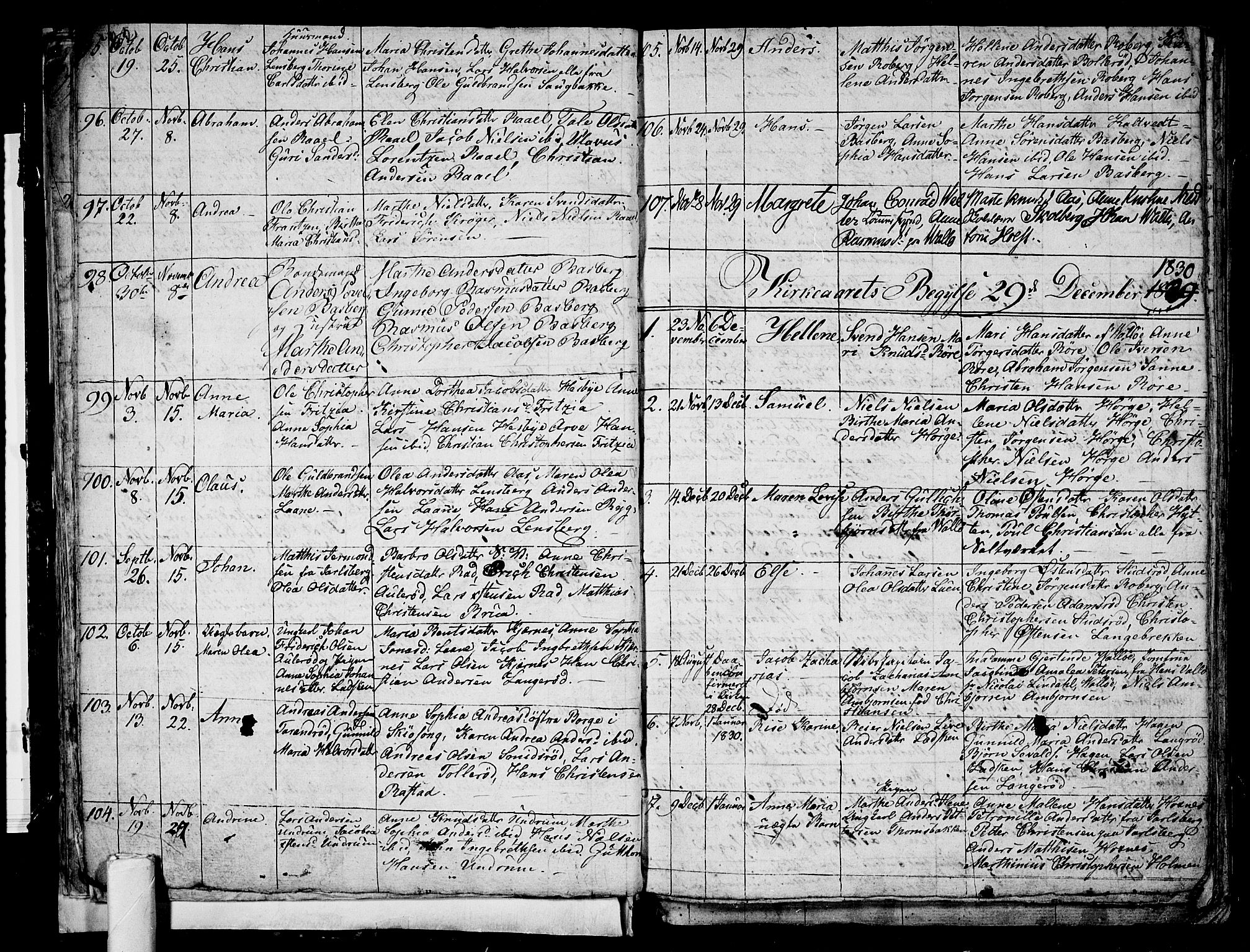 Sem kirkebøker, AV/SAKO-A-5/G/Ga/L0002: Parish register (copy) no. I 2, 1826-1844, p. 32-33