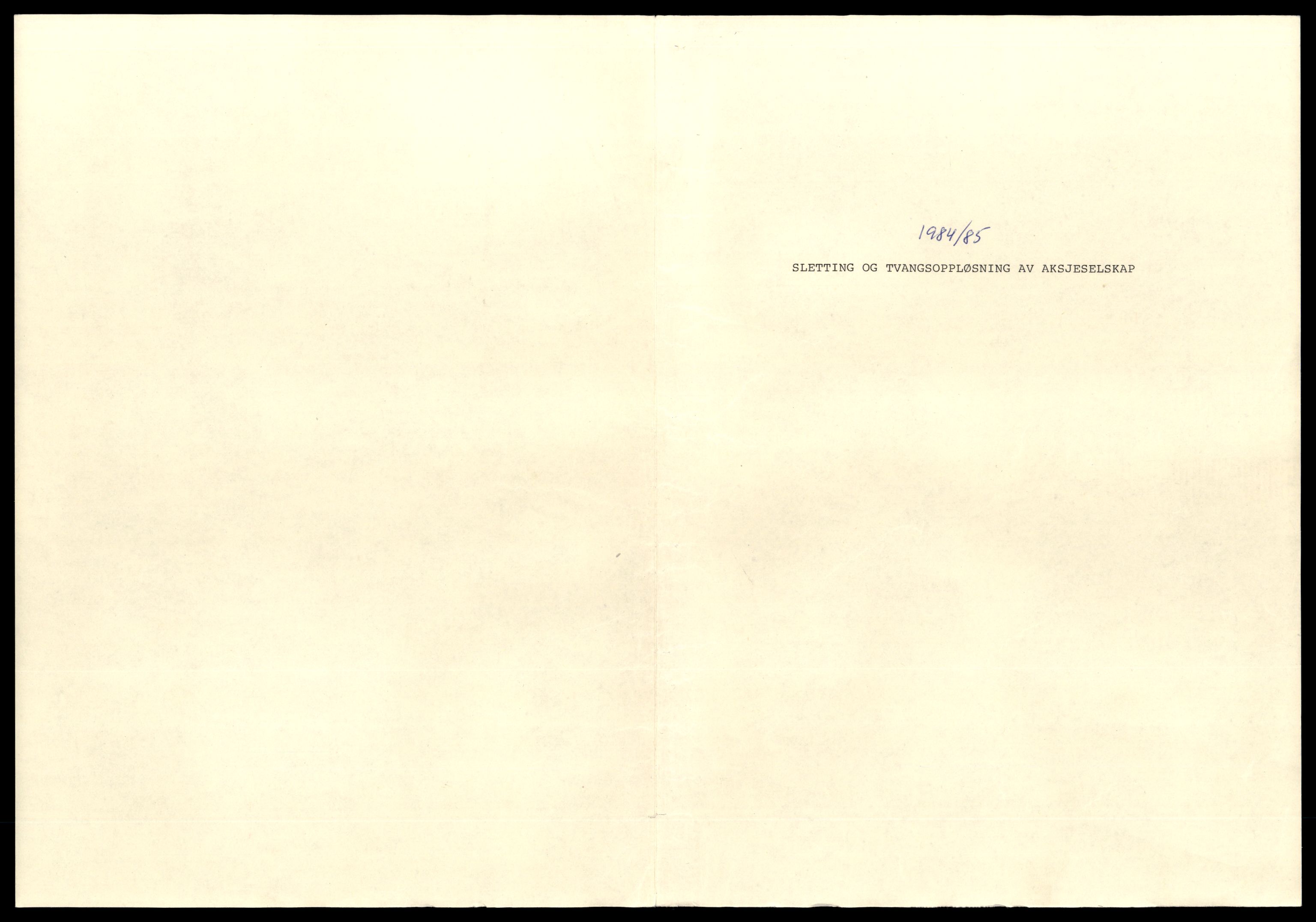 Alstahaug sorenskriveri, AV/SAT-A-1009/2/J/Jd/Jdb/L0009: Aksjeselskap slettet etter aksjelovens § 24,  A-Å, 1944-1985, p. 1