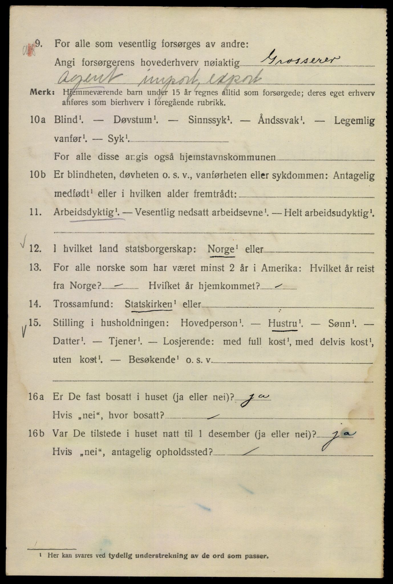 SAO, 1920 census for Kristiania, 1920, p. 595812