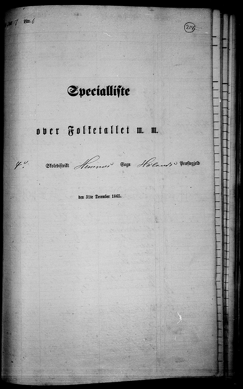 RA, 1865 census for Høland, 1865, p. 195