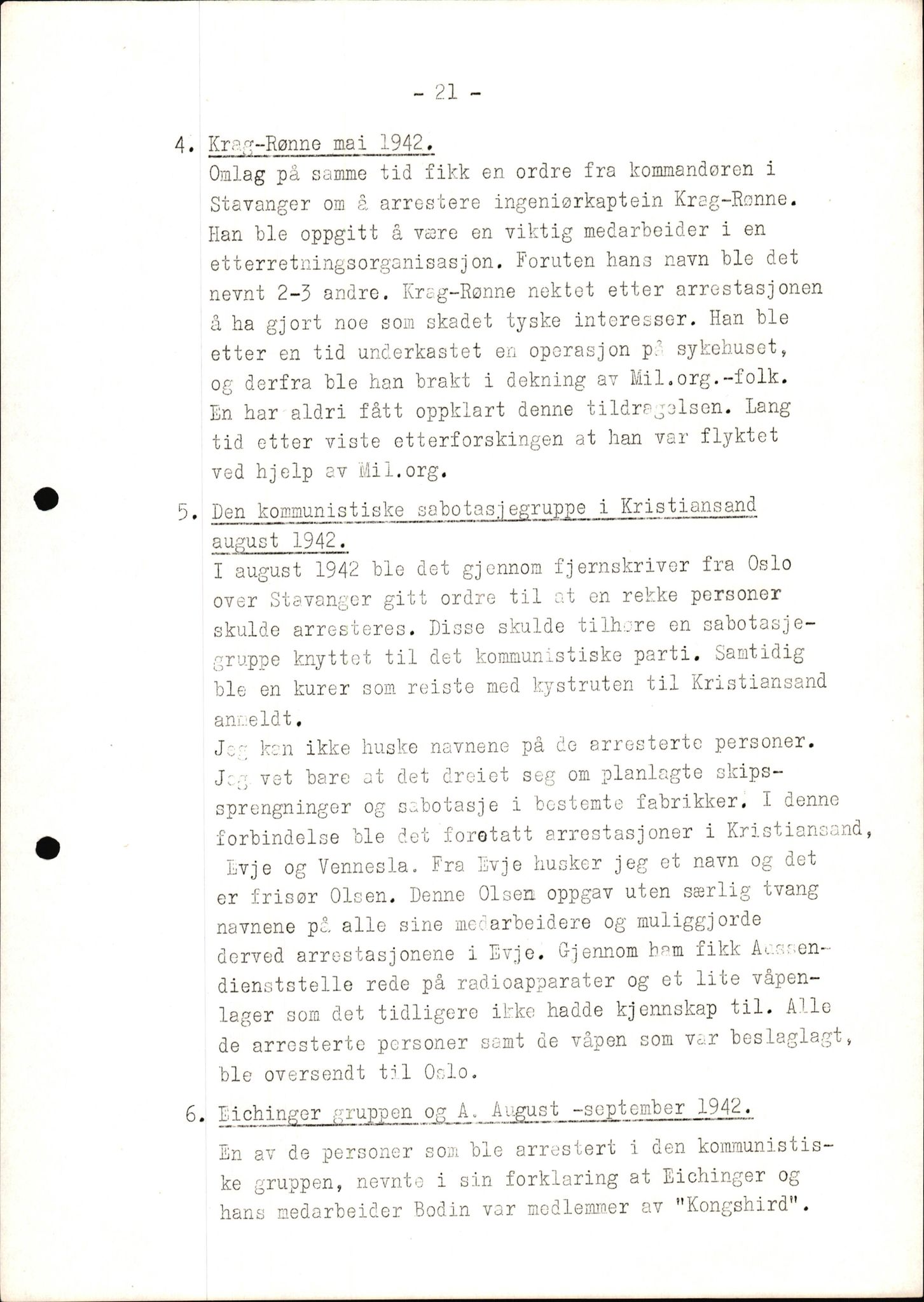 Rudolf Kerner - rapporter, AV/SAK-D/1272/F/L0001: Rapporter vedr. det tyske sikkerhetspolitiets aksjoner, 1946, p. 21