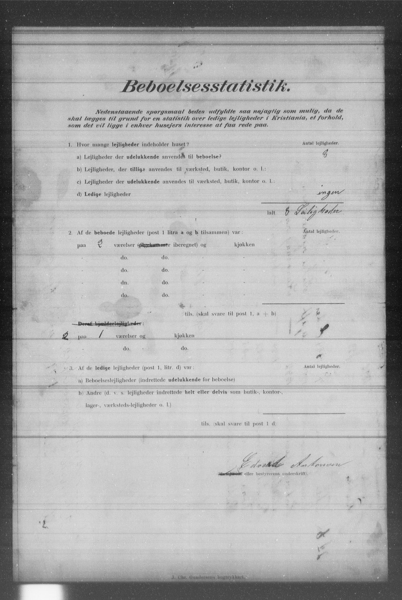 OBA, Municipal Census 1902 for Kristiania, 1902, p. 2202