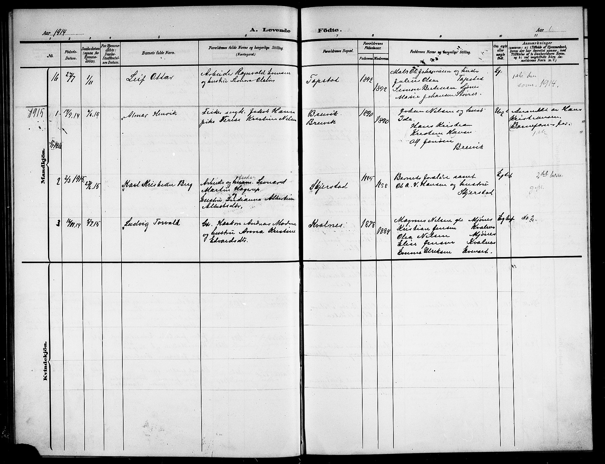 Ministerialprotokoller, klokkerbøker og fødselsregistre - Nordland, AV/SAT-A-1459/852/L0756: Parish register (copy) no. 852C07, 1902-1916