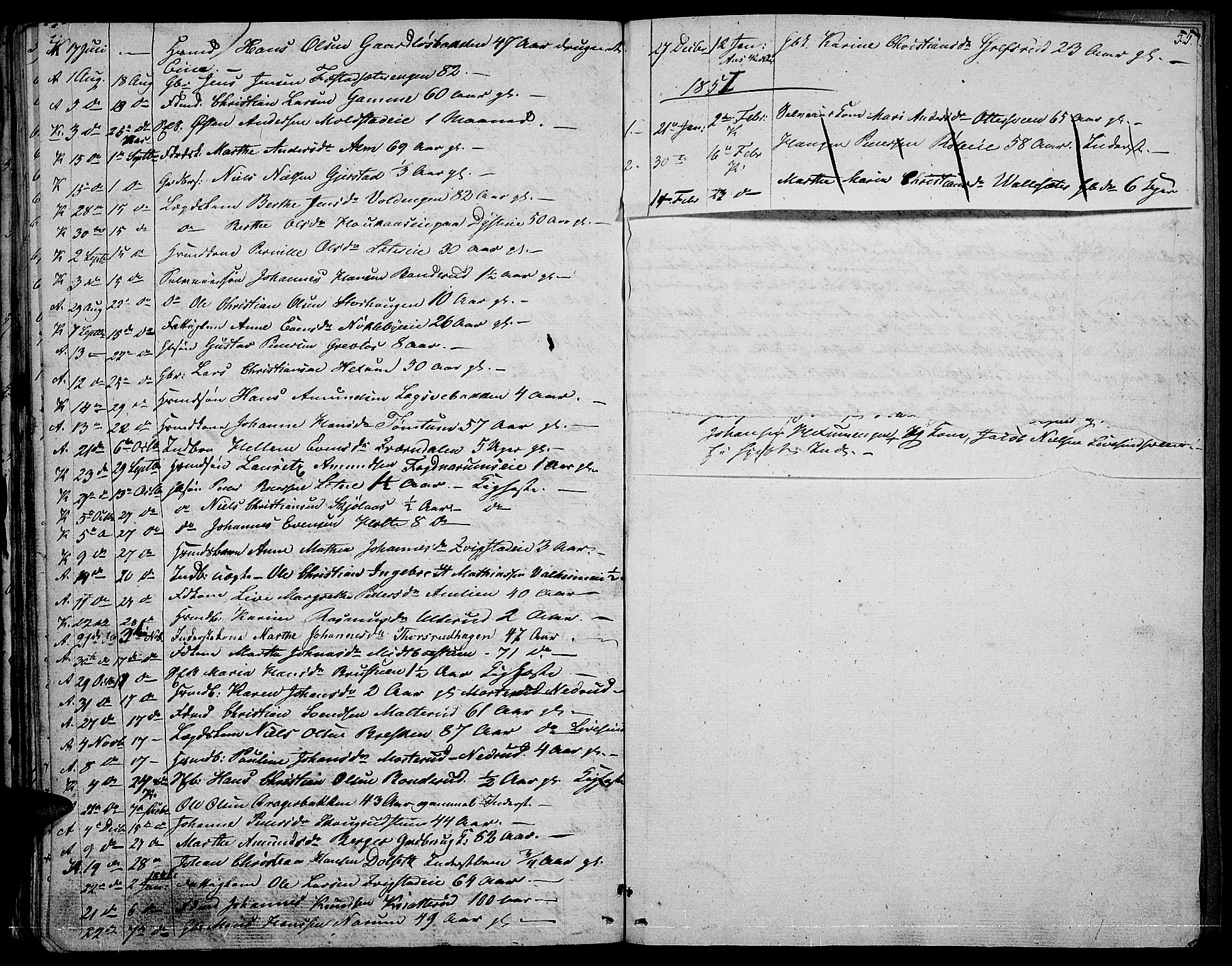 Vestre Toten prestekontor, SAH/PREST-108/H/Ha/Hab/L0003: Parish register (copy) no. 3, 1846-1854, p. 55