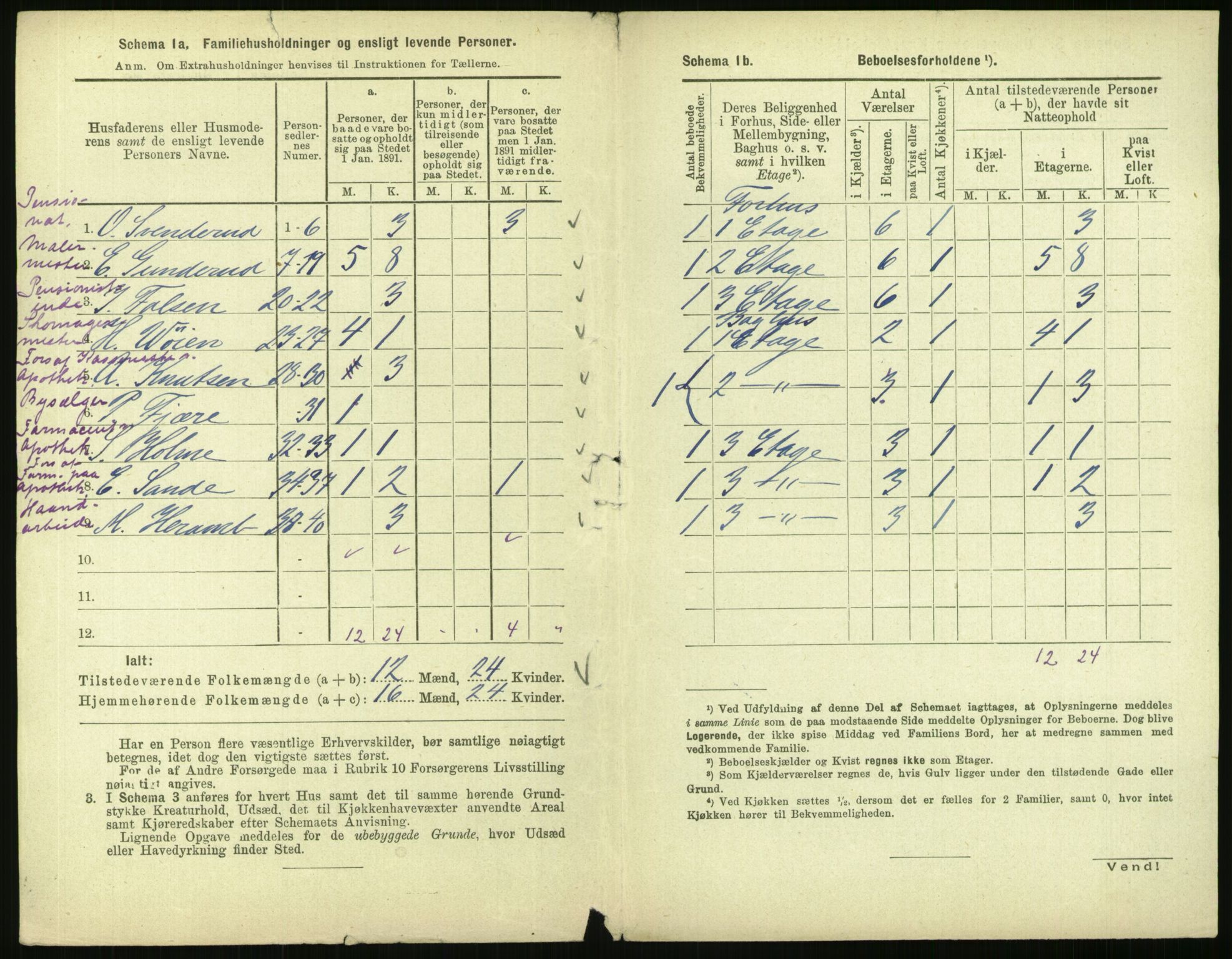 RA, 1891 census for 0301 Kristiania, 1891, p. 42988