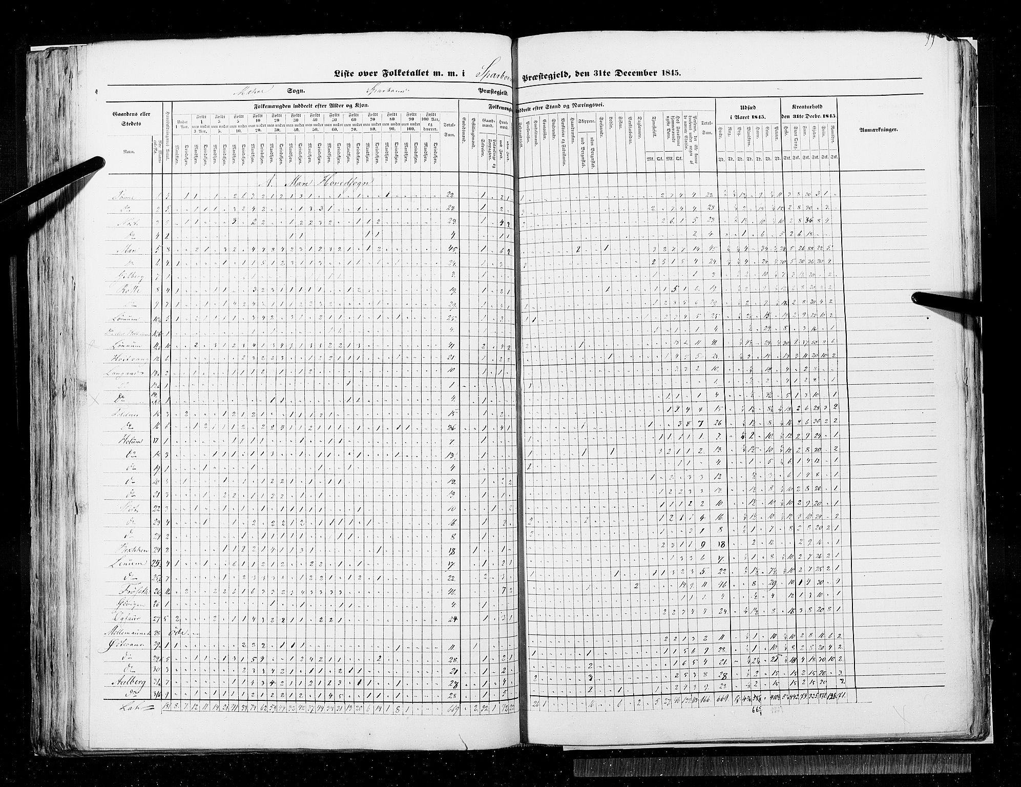 RA, Census 1845, vol. 9A: Nordre Trondhjems amt, 1845, p. 99