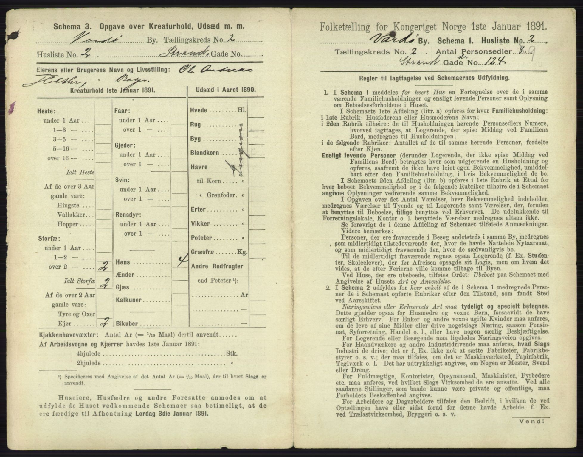 RA, 1891 census for 2002 Vardø, 1891, p. 992