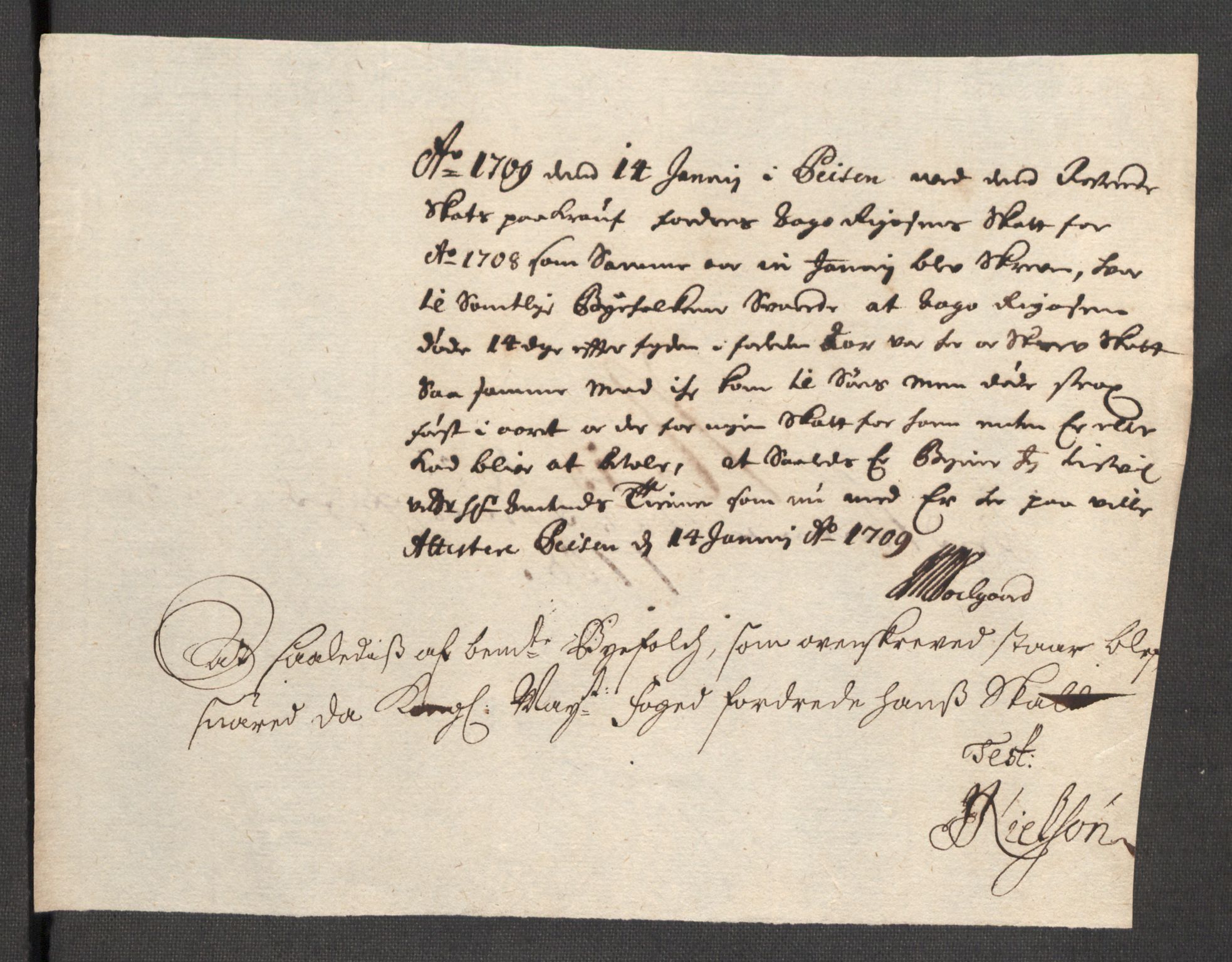 Rentekammeret inntil 1814, Reviderte regnskaper, Fogderegnskap, AV/RA-EA-4092/R69/L4854: Fogderegnskap Finnmark/Vardøhus, 1707-1708, p. 232