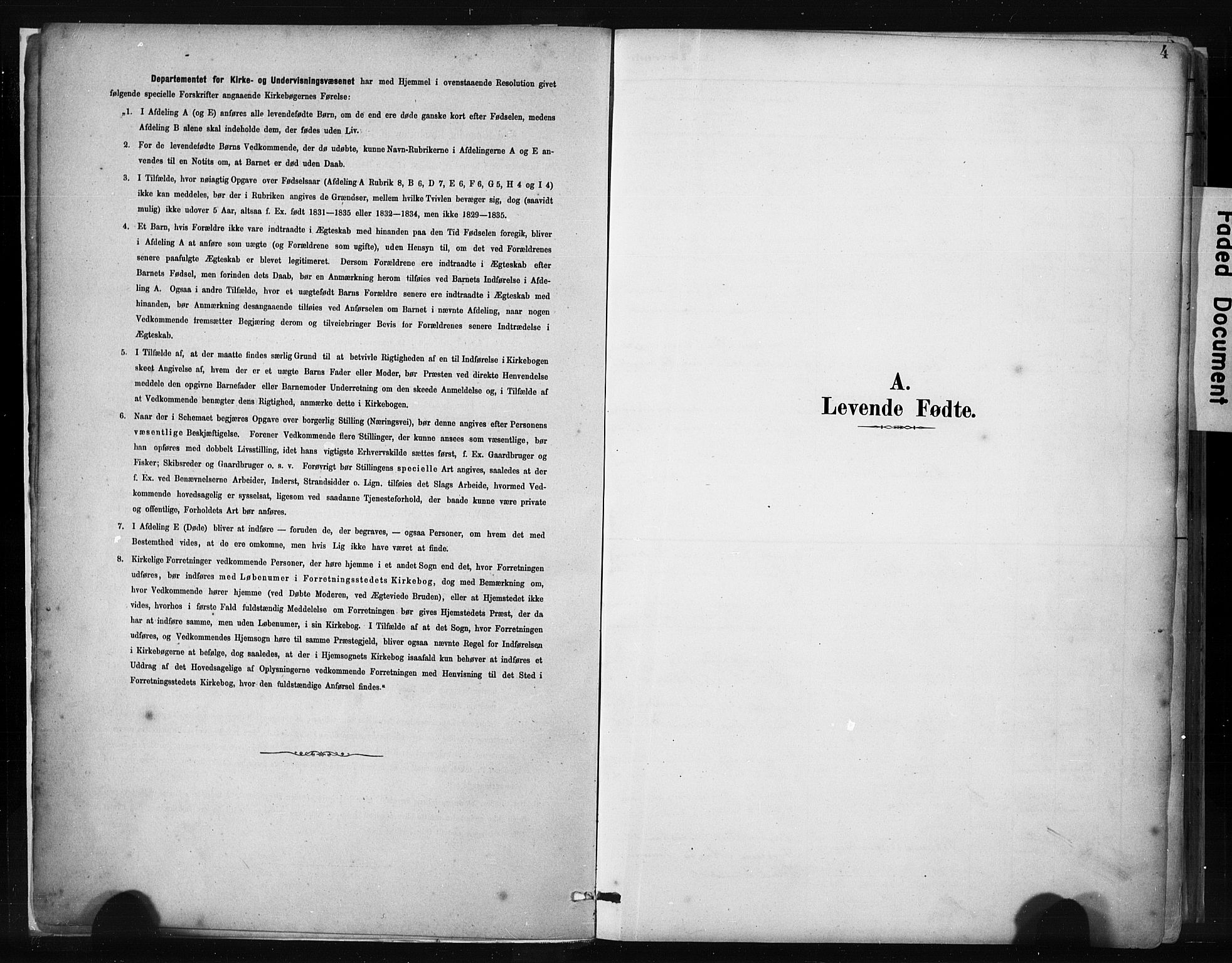 Haugesund sokneprestkontor, SAST/A -101863/H/Ha/Haa/L0004: Parish register (official) no. A 4, 1886-1908, p. 4