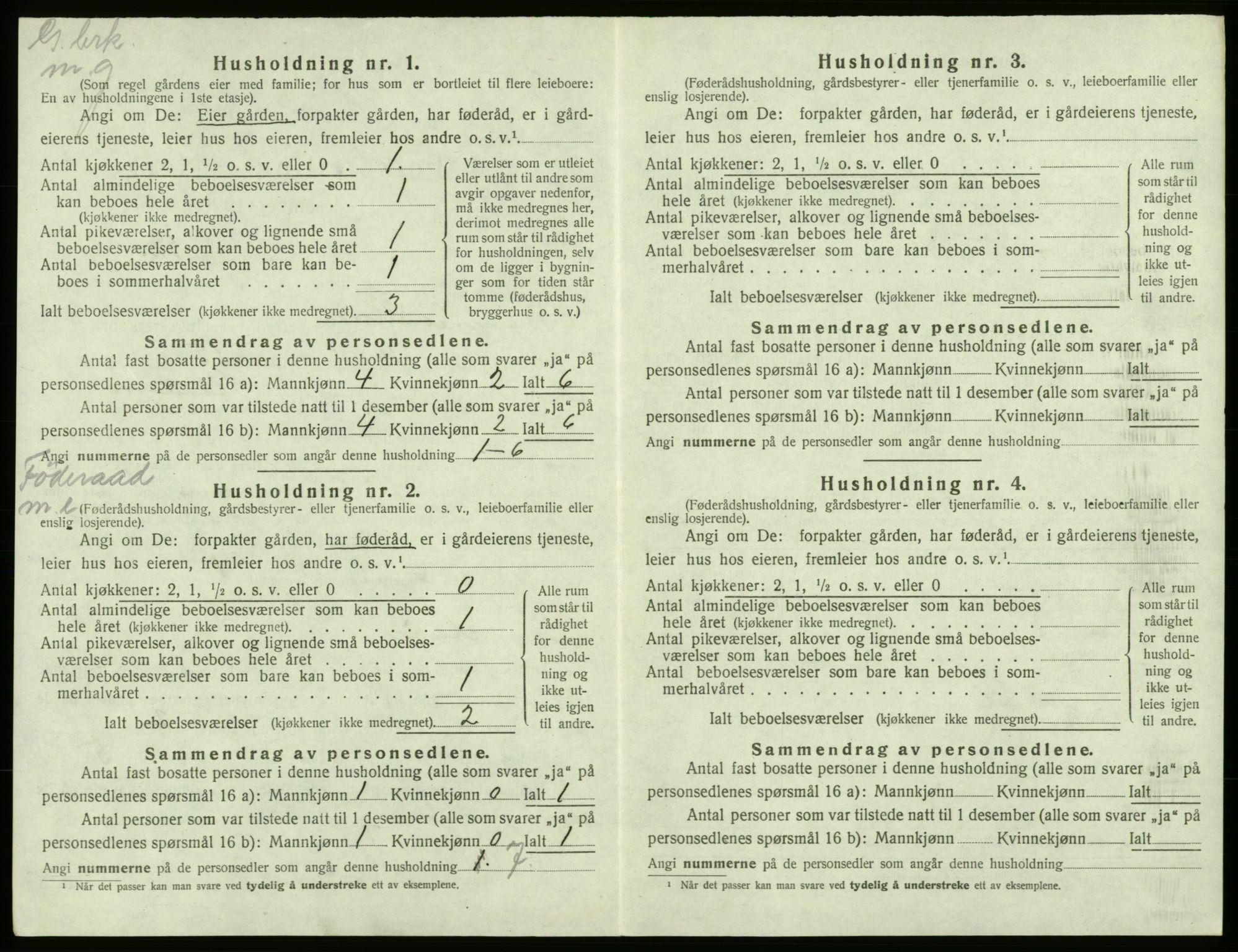 SAB, 1920 census for Bremnes, 1920, p. 358