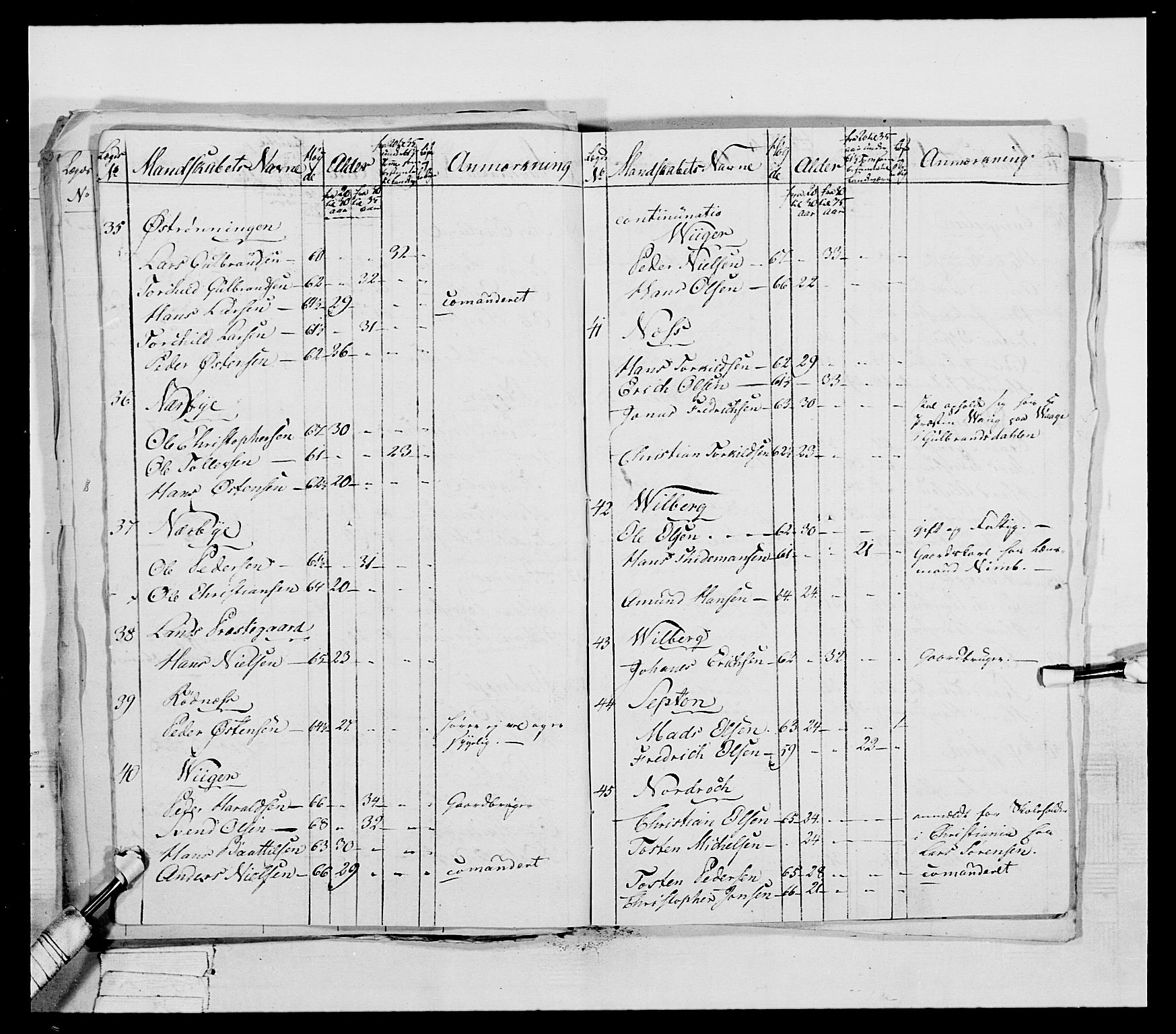 Generalitets- og kommissariatskollegiet, Det kongelige norske kommissariatskollegium, AV/RA-EA-5420/E/Eh/L0041: 1. Akershusiske nasjonale infanteriregiment, 1804-1808, p. 389