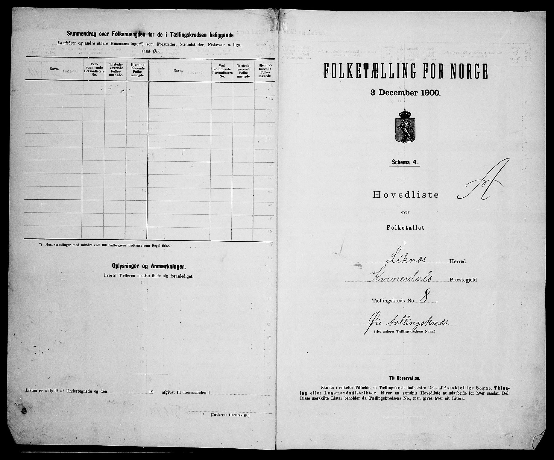 SAK, 1900 census for Liknes, 1900, p. 31