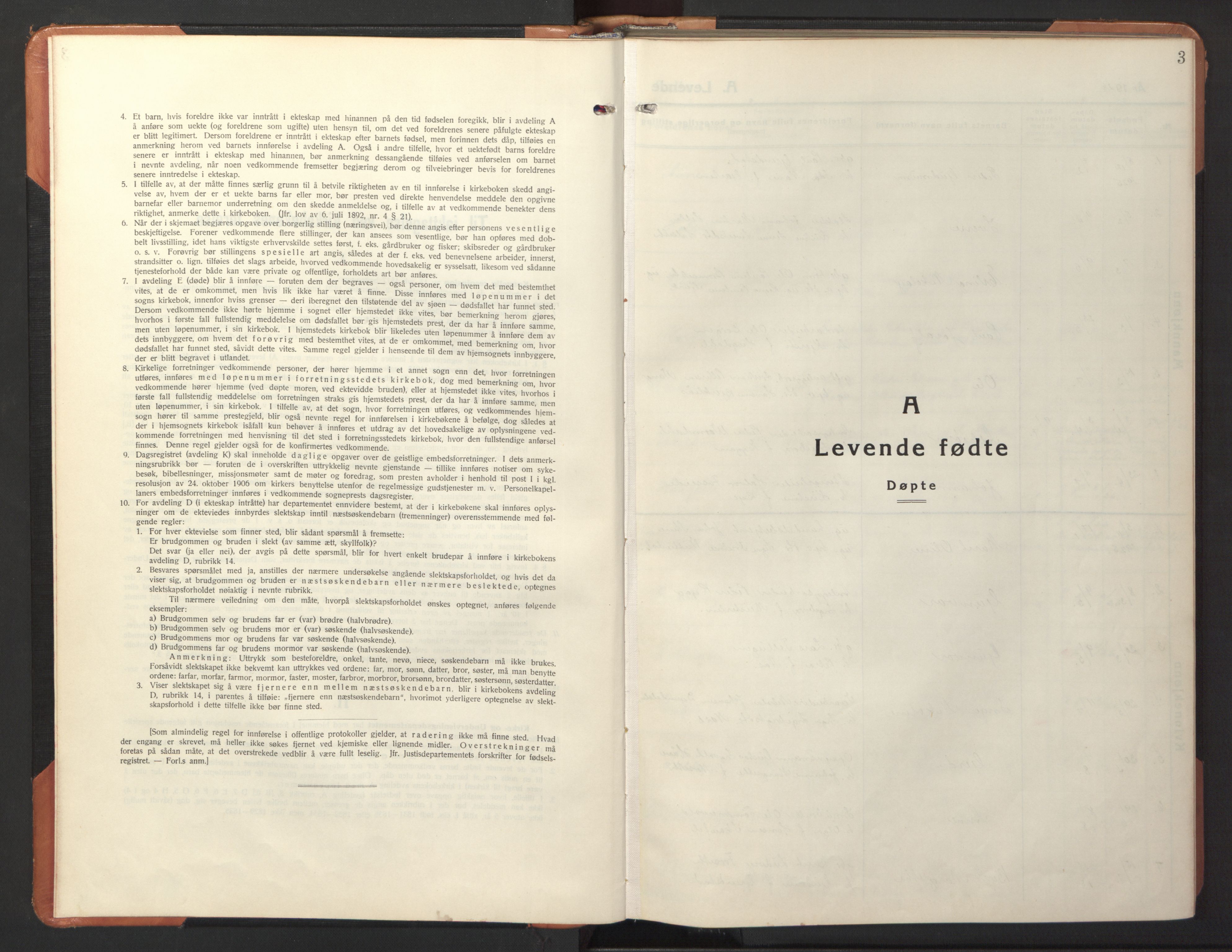 Ministerialprotokoller, klokkerbøker og fødselsregistre - Sør-Trøndelag, SAT/A-1456/618/L0454: Parish register (copy) no. 618C05, 1926-1946, p. 3