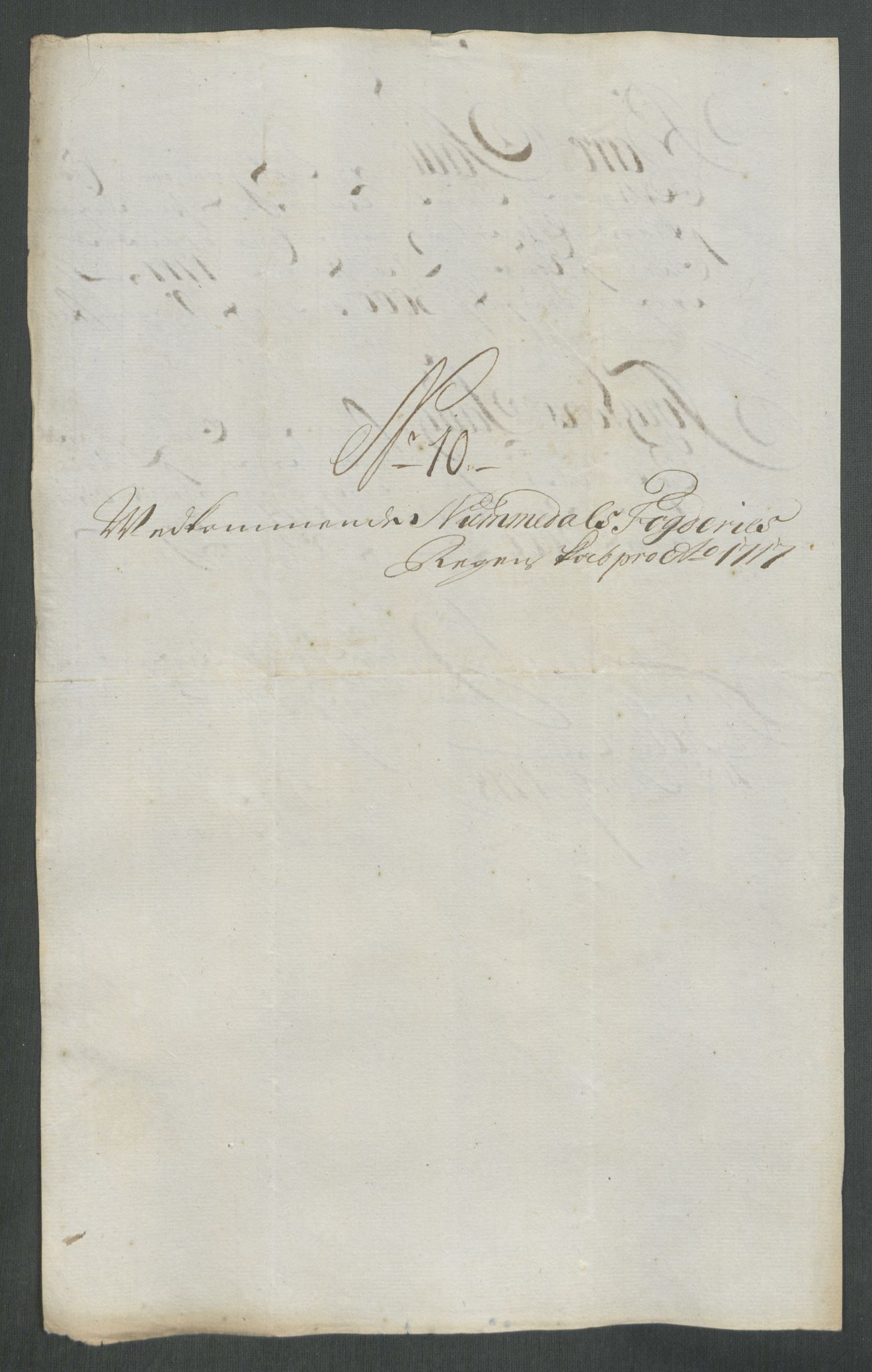 Rentekammeret inntil 1814, Reviderte regnskaper, Fogderegnskap, RA/EA-4092/R64/L4438: Fogderegnskap Namdal, 1717, p. 120