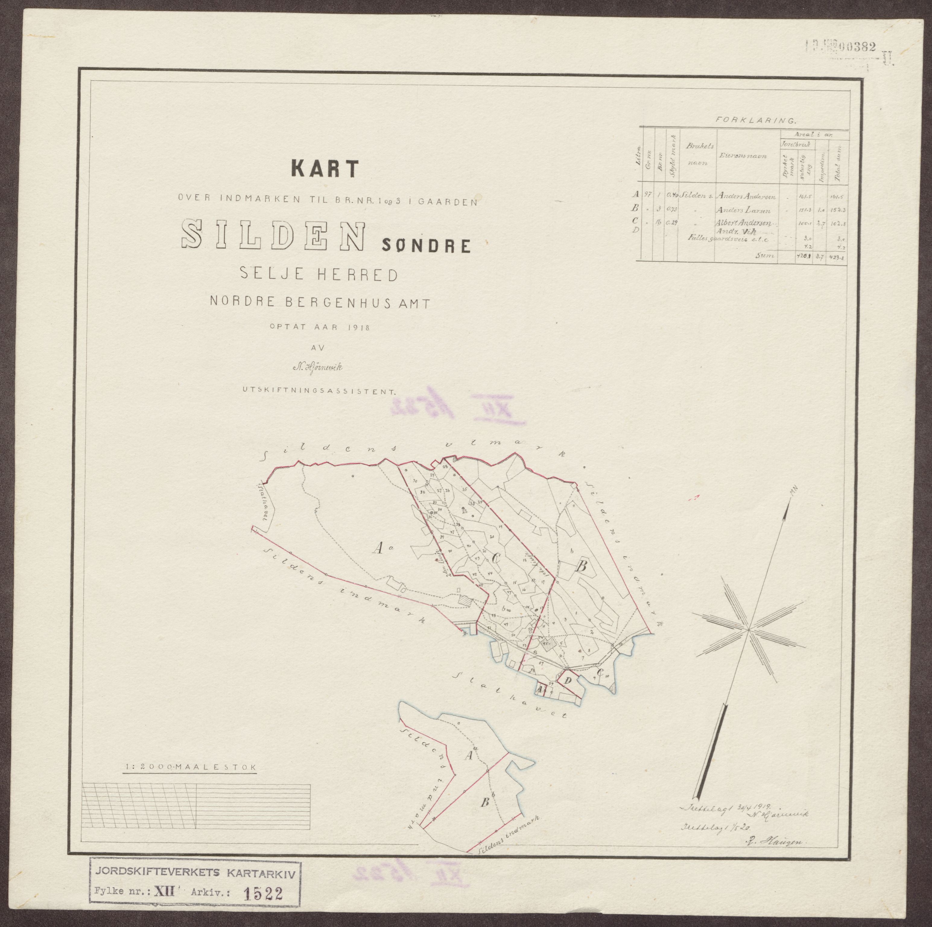 Jordskifteverkets kartarkiv, RA/S-3929/T, 1859-1988, p. 1724