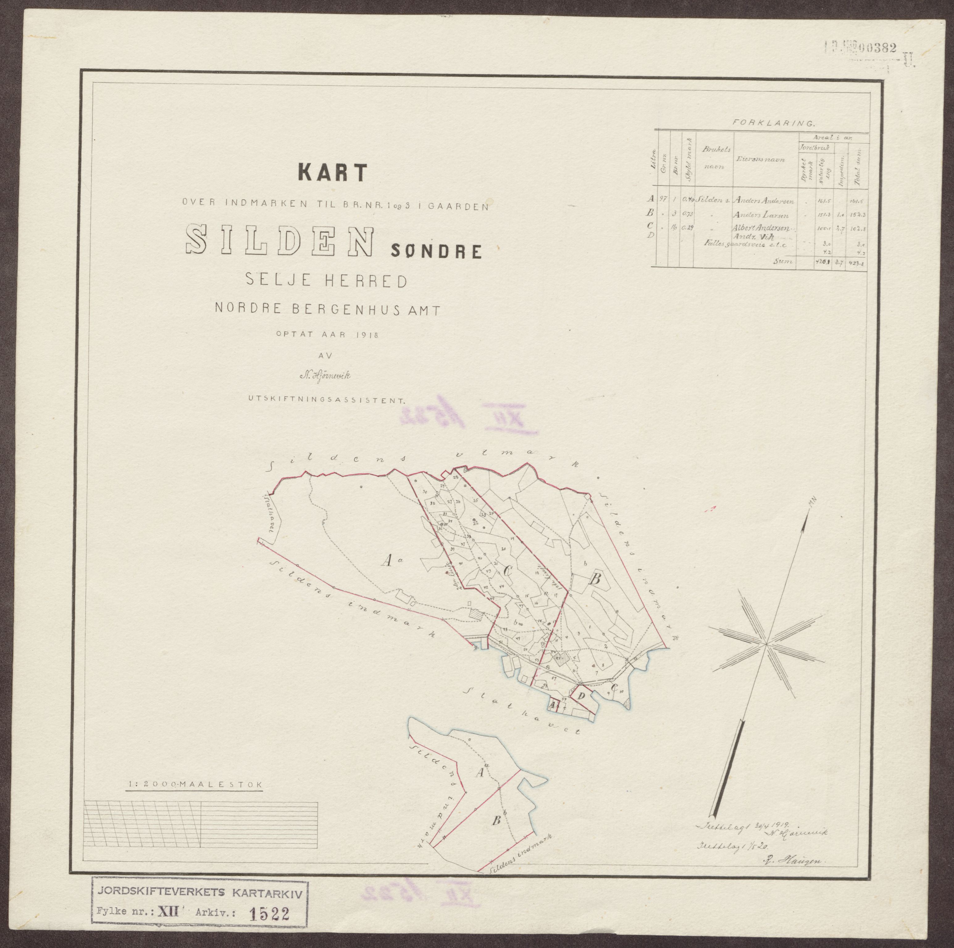 Jordskifteverkets kartarkiv, AV/RA-S-3929/T, 1859-1988, p. 1724